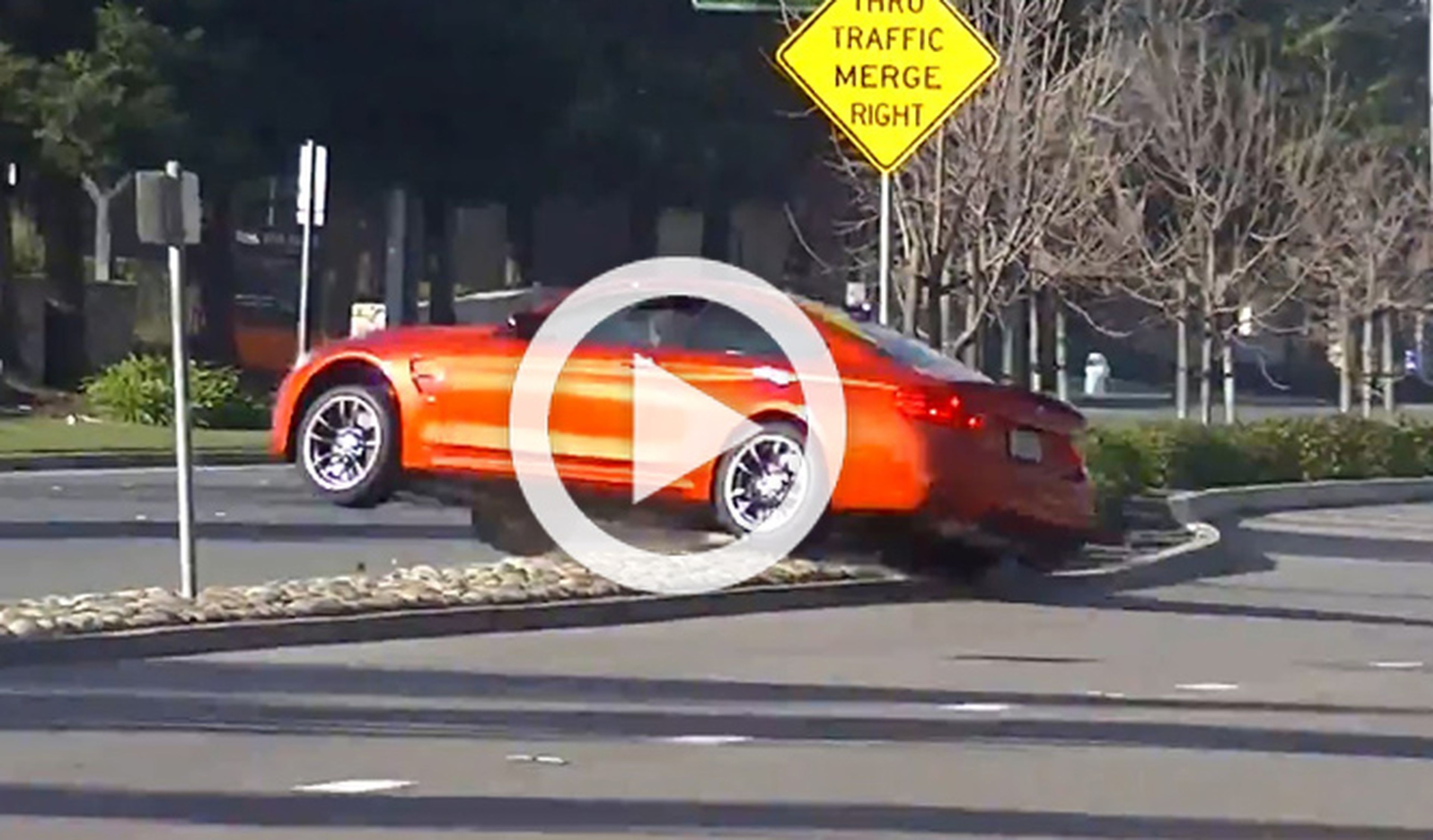 Vídeo: capta en directo el accidente de un BMW M4 Coupé