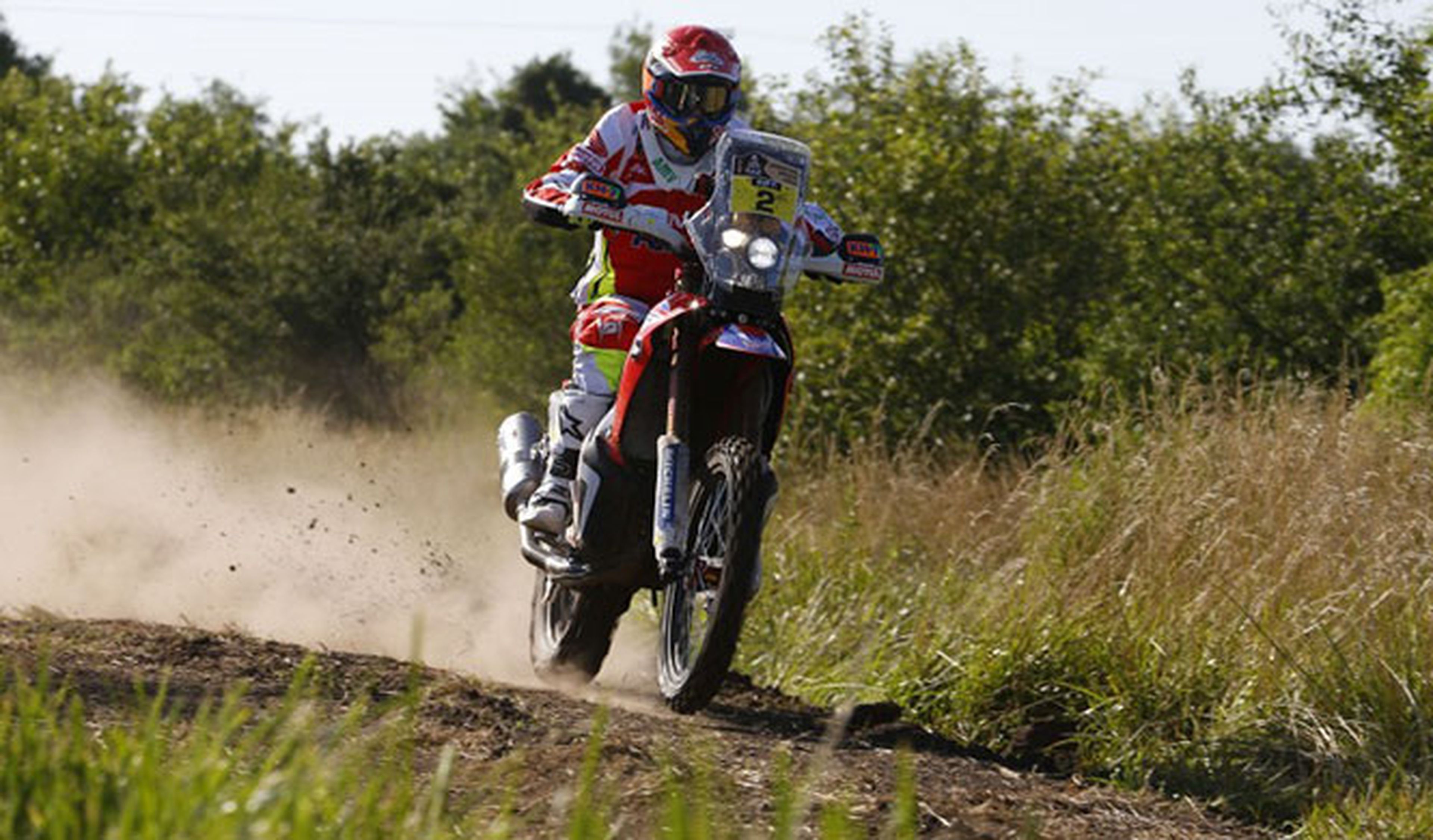 Rally Dakar 2015, Etapa 2 motos: Barreda, victoria y líder