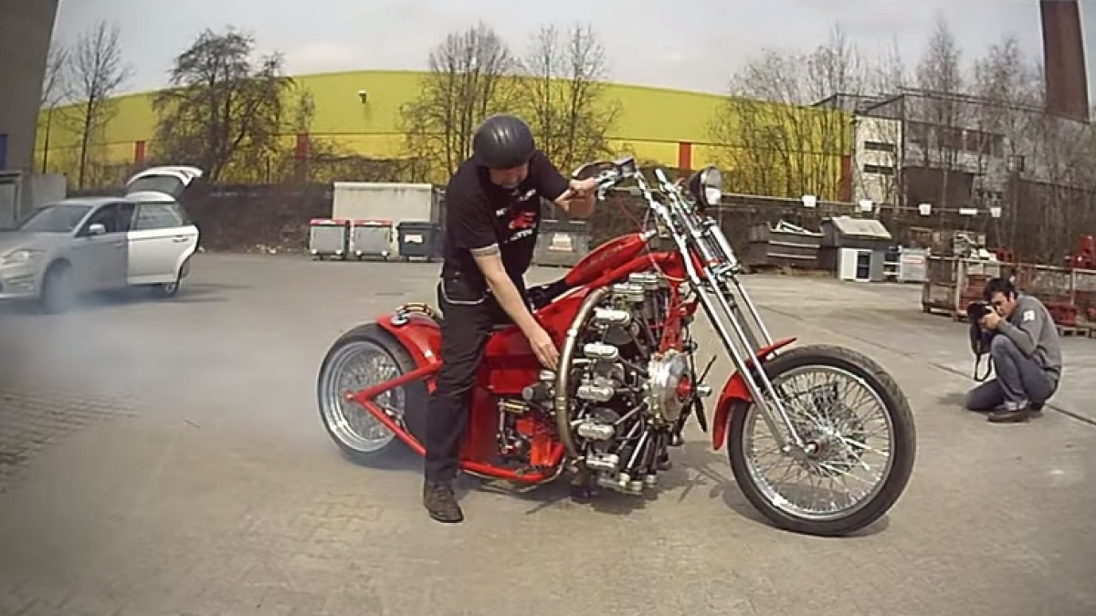 Vídeo: Barón Rojo, una moto ¡con motor de avión!