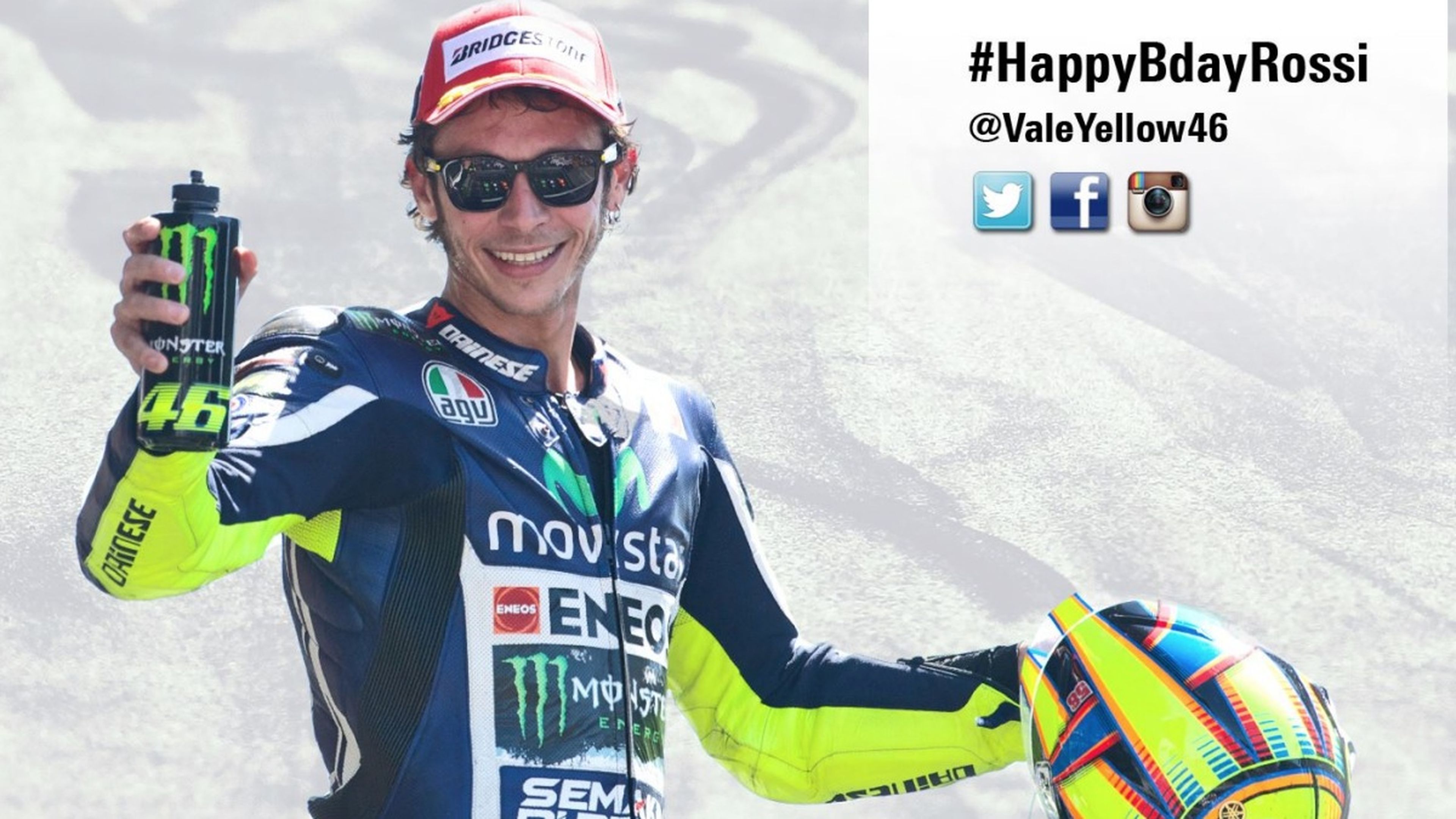 Llega el cumpleaños de Valentino Rossi. ¡Felicidades!