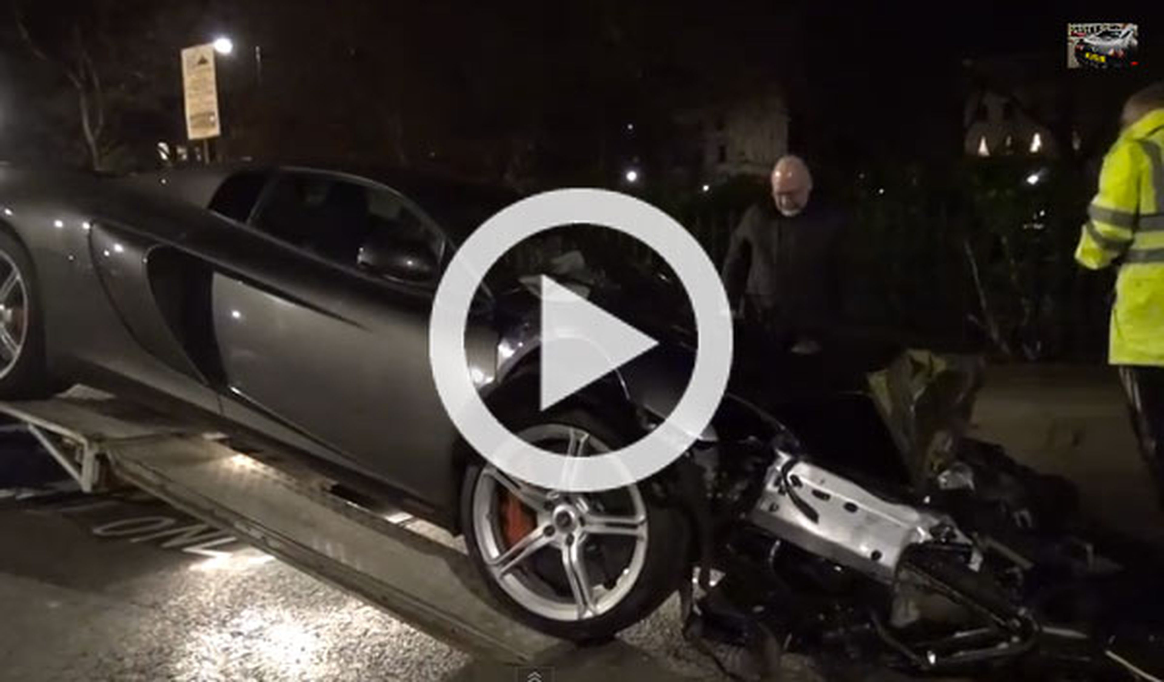 Vídeo: espectacular accidente de un McLaren 650S en Londres