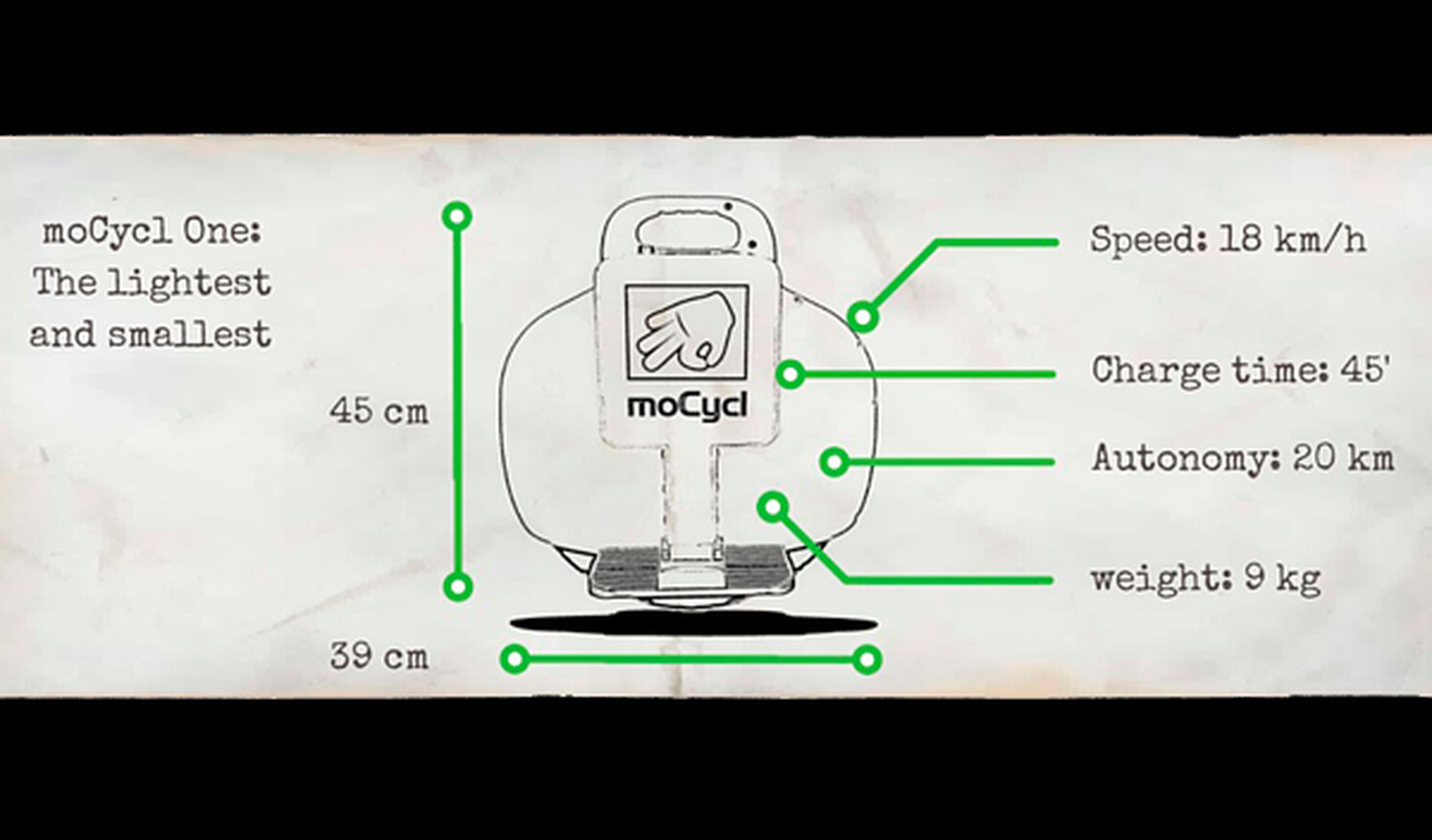 MoCycl One: el monociclo eléctrico del futuro