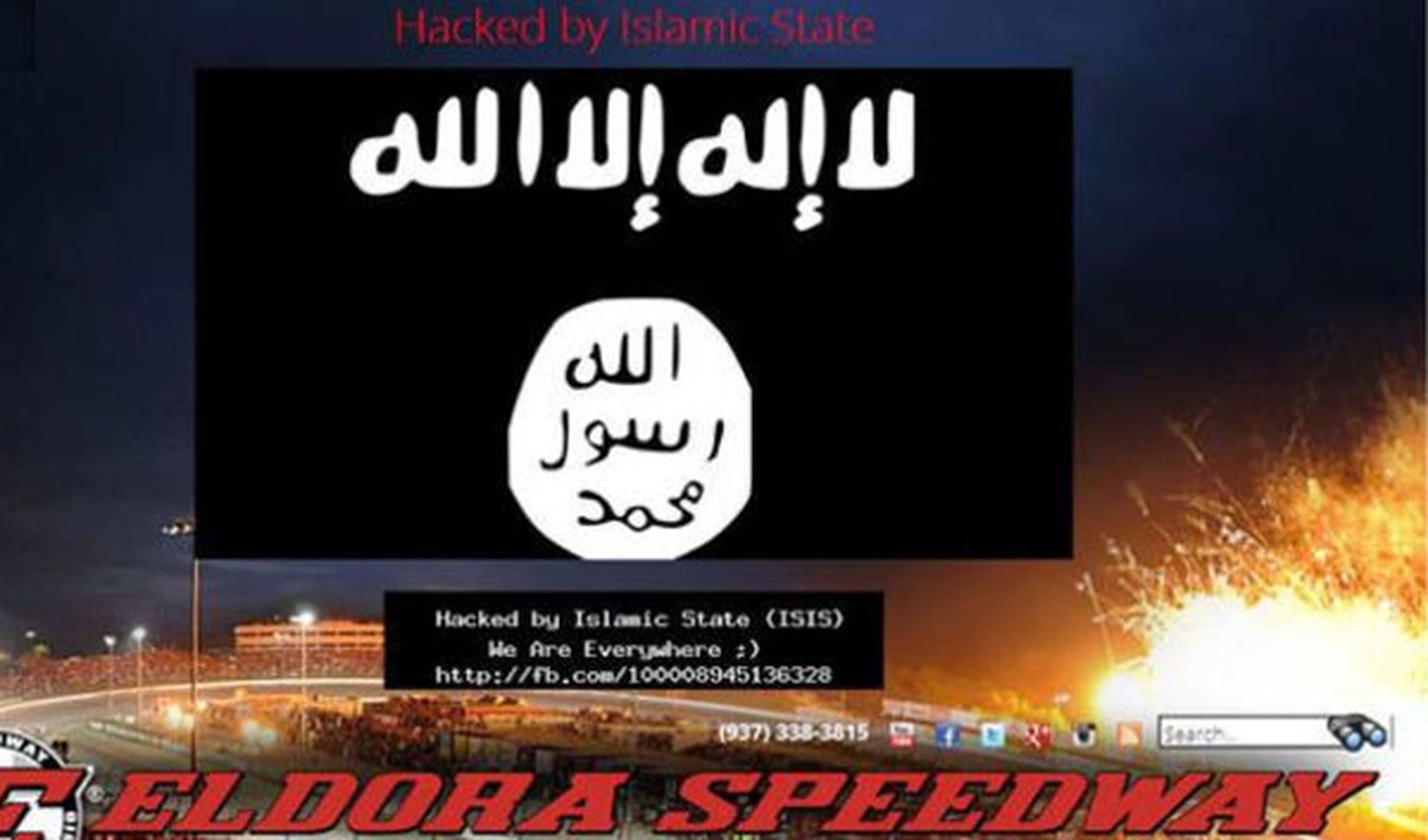 La web del circuito Eldora Speedway hakeada por el ISIS