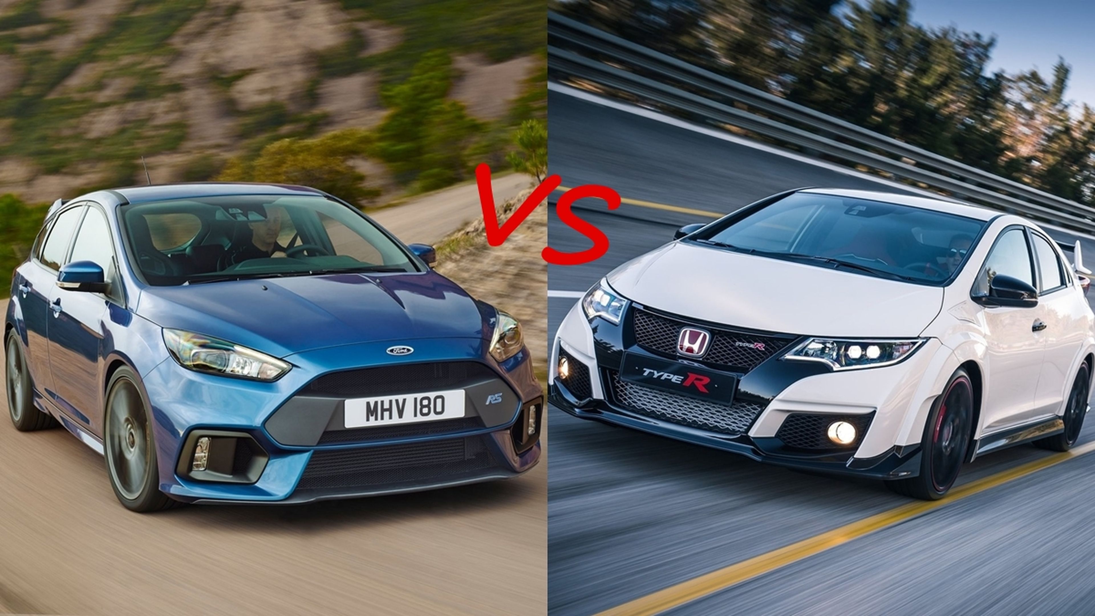 ¿Cuál es mejor, el Focus RS o el Honda Civic Type R 2015?