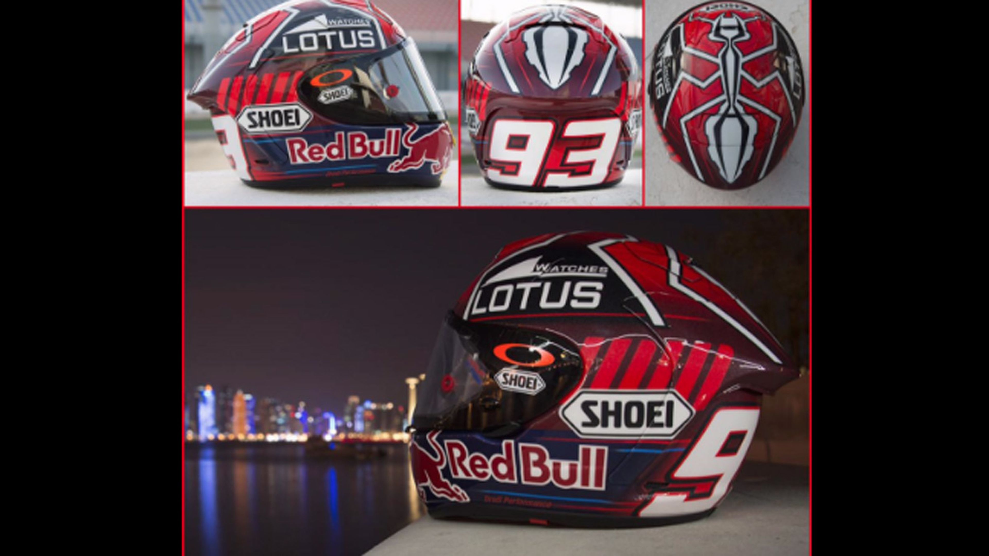Así es el casco de Marc Marquez para el GP de Catar 2015