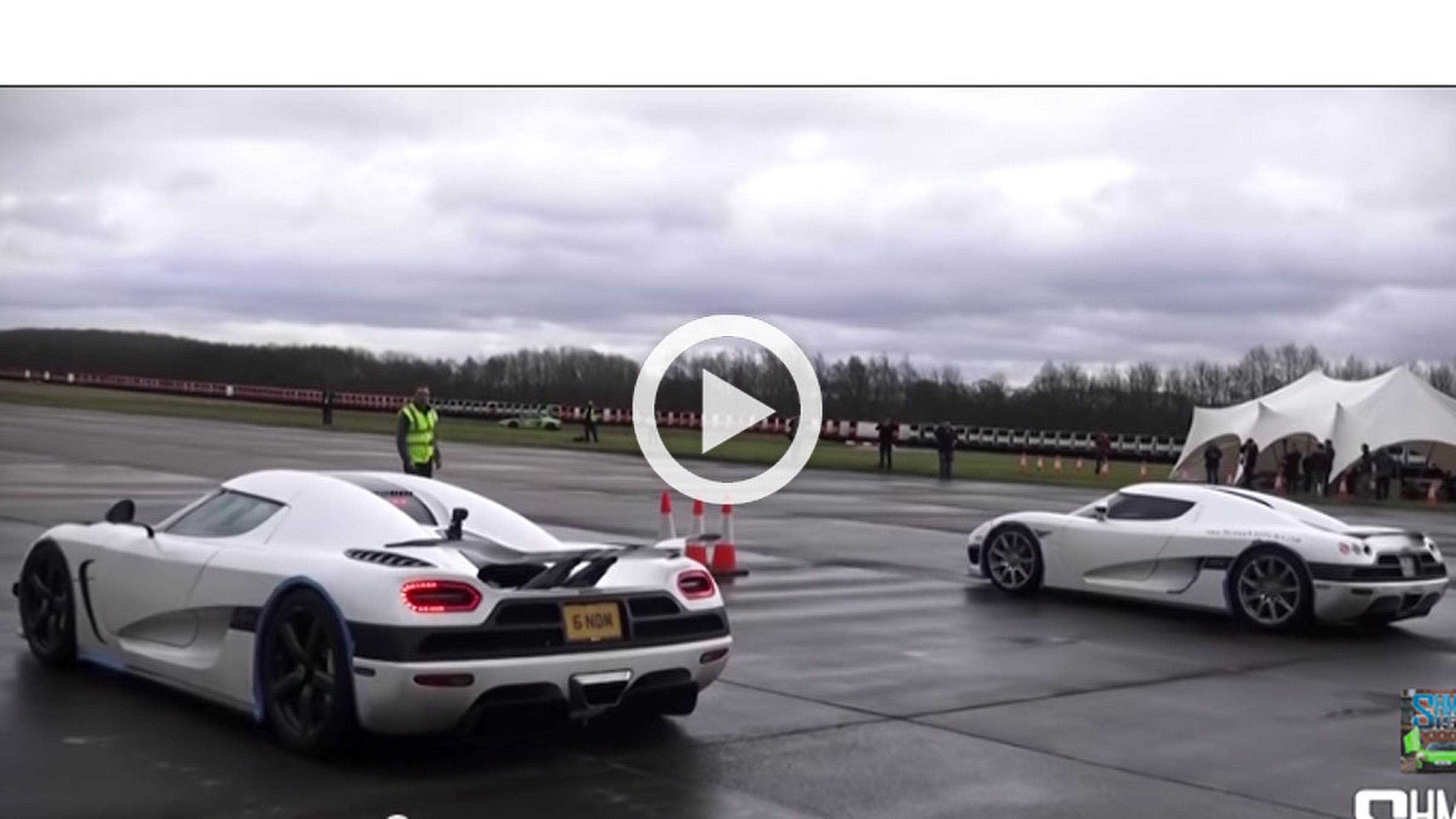 Vídeo: dos Koenigsegg, cara a cara en una 'drag race'