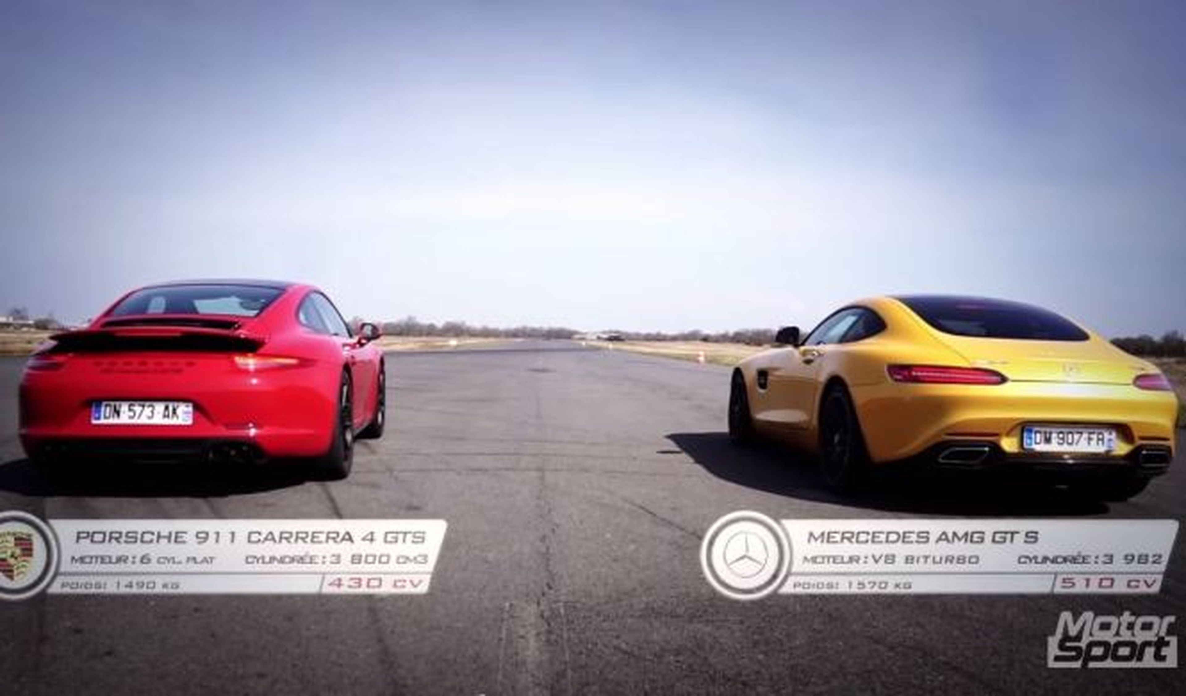 Prueba de aceleración: Mercedes-AMG GT S vs Porsche 911 G