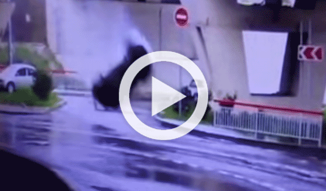 Vídeo: sale ileso tras caer de un puente con su Evoque