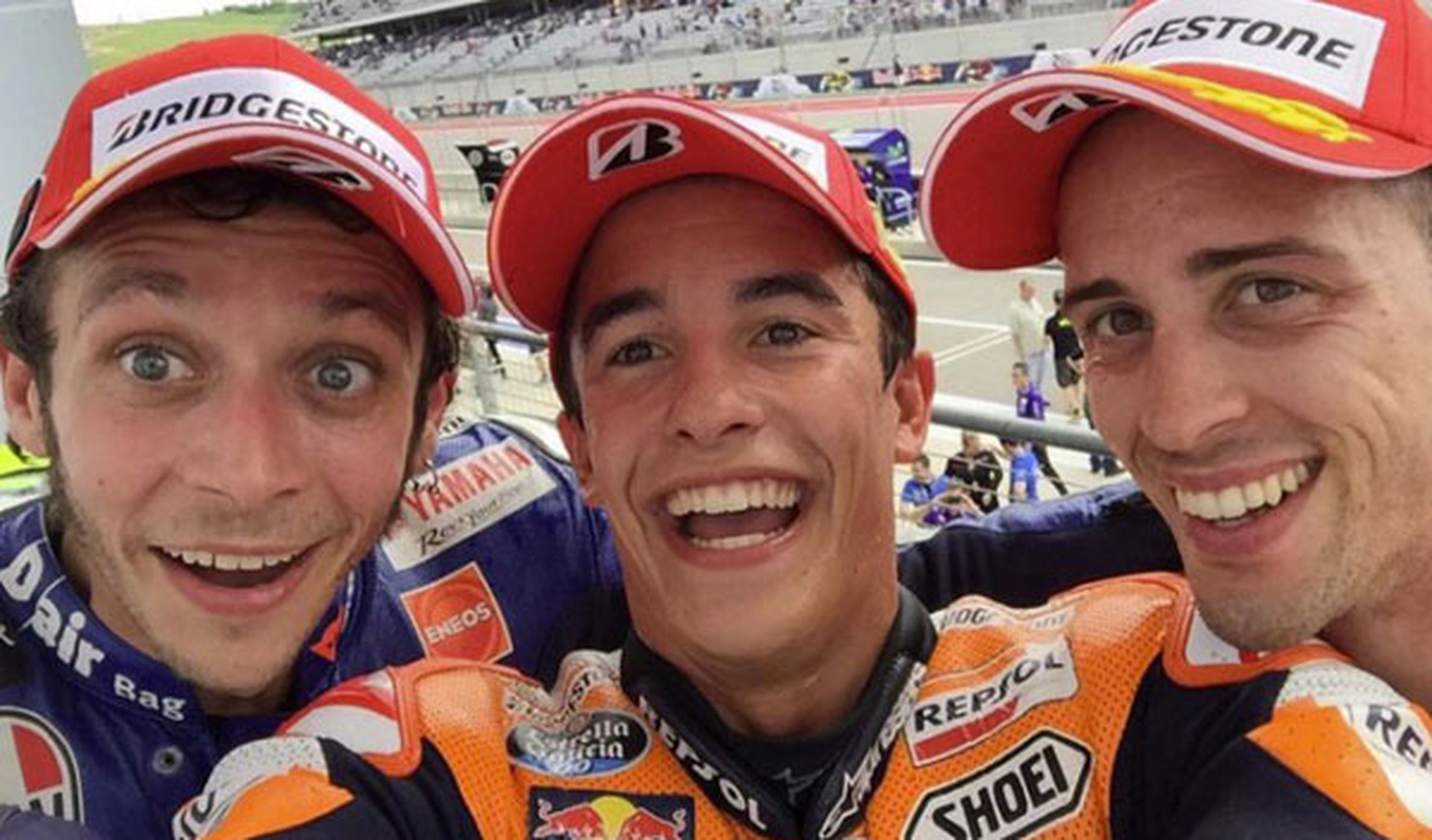 GP de Austin de MotoGP: el selfie de los ganadores