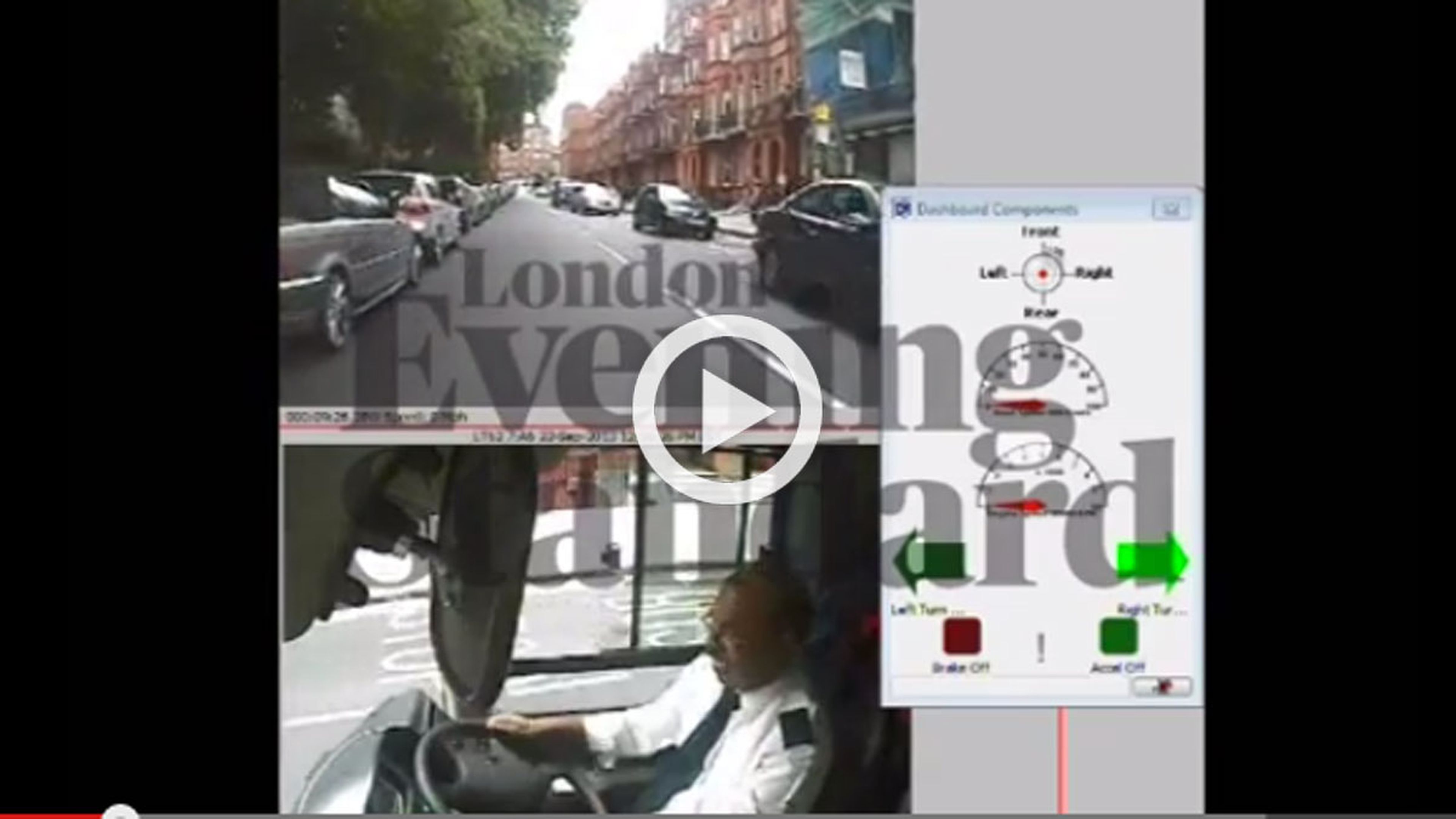 Vídeo: un autobús en Londres se queda sin frenos y choca