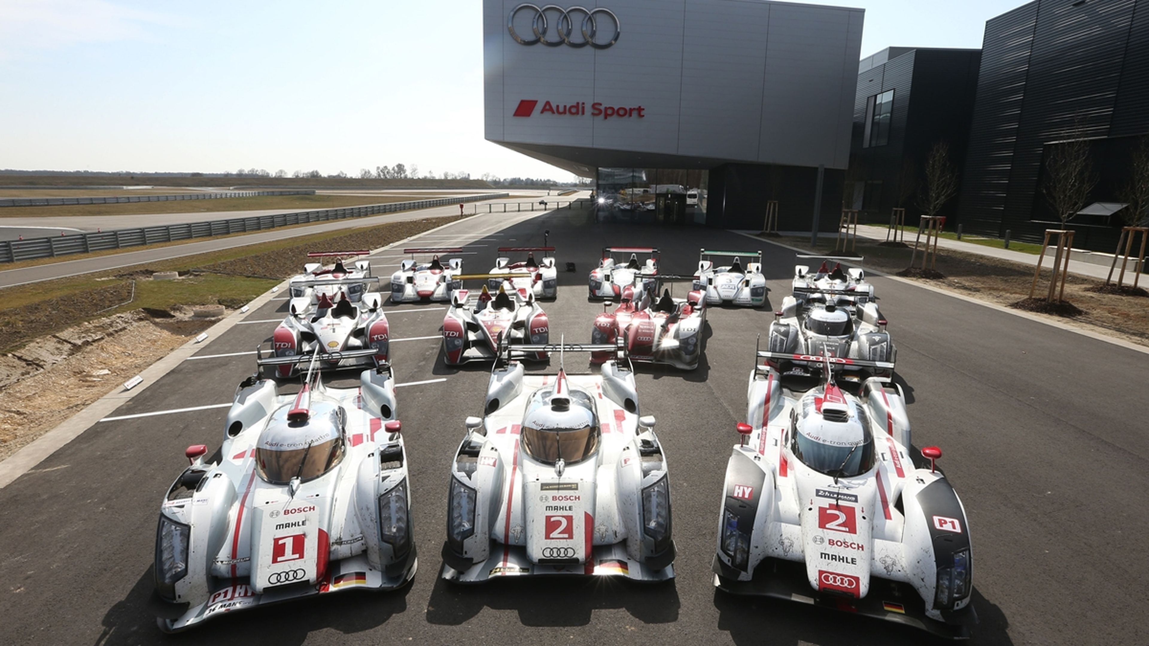 Audi reúne a sus 13 coches ganadores en Le Mans