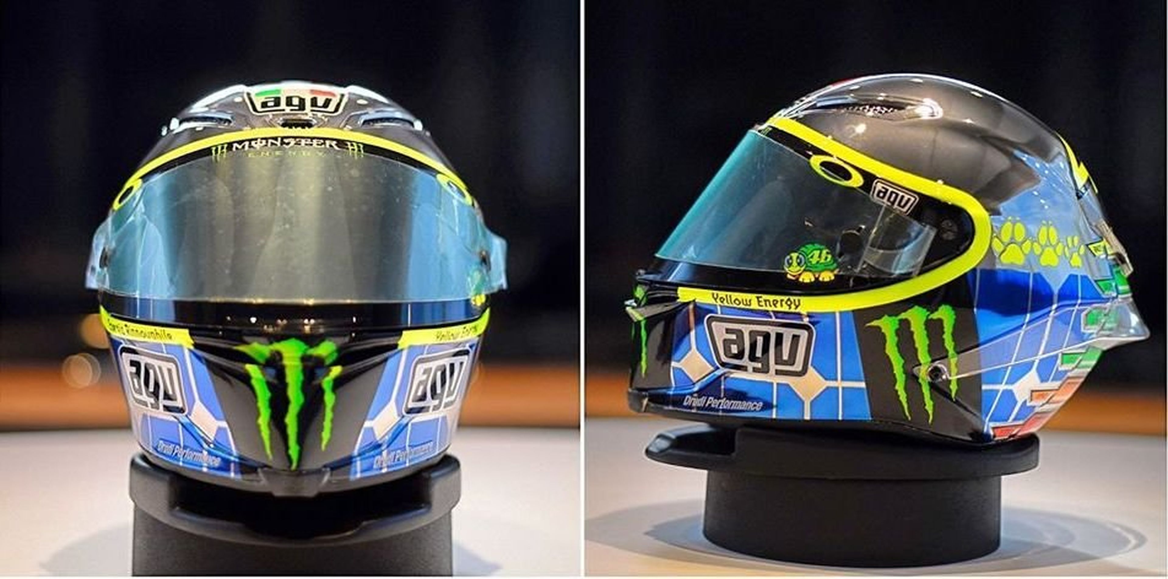El casco de Valentino Rossi en Mugello 2015