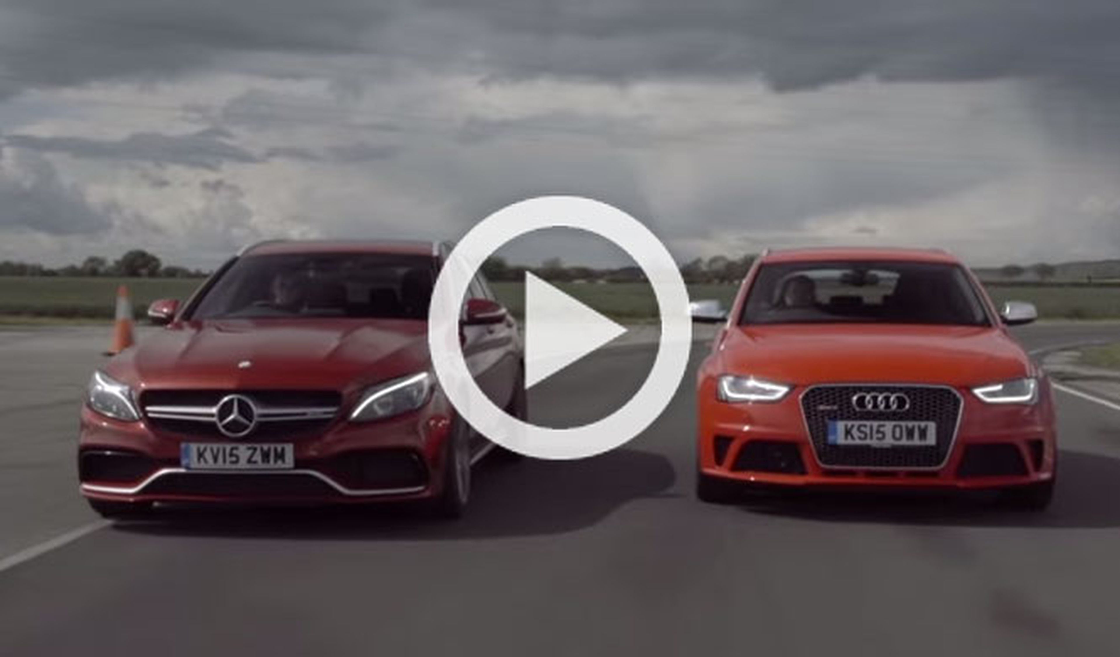 Atención al vídeo: Mercedes AMG C63 vs. Audi RS4
