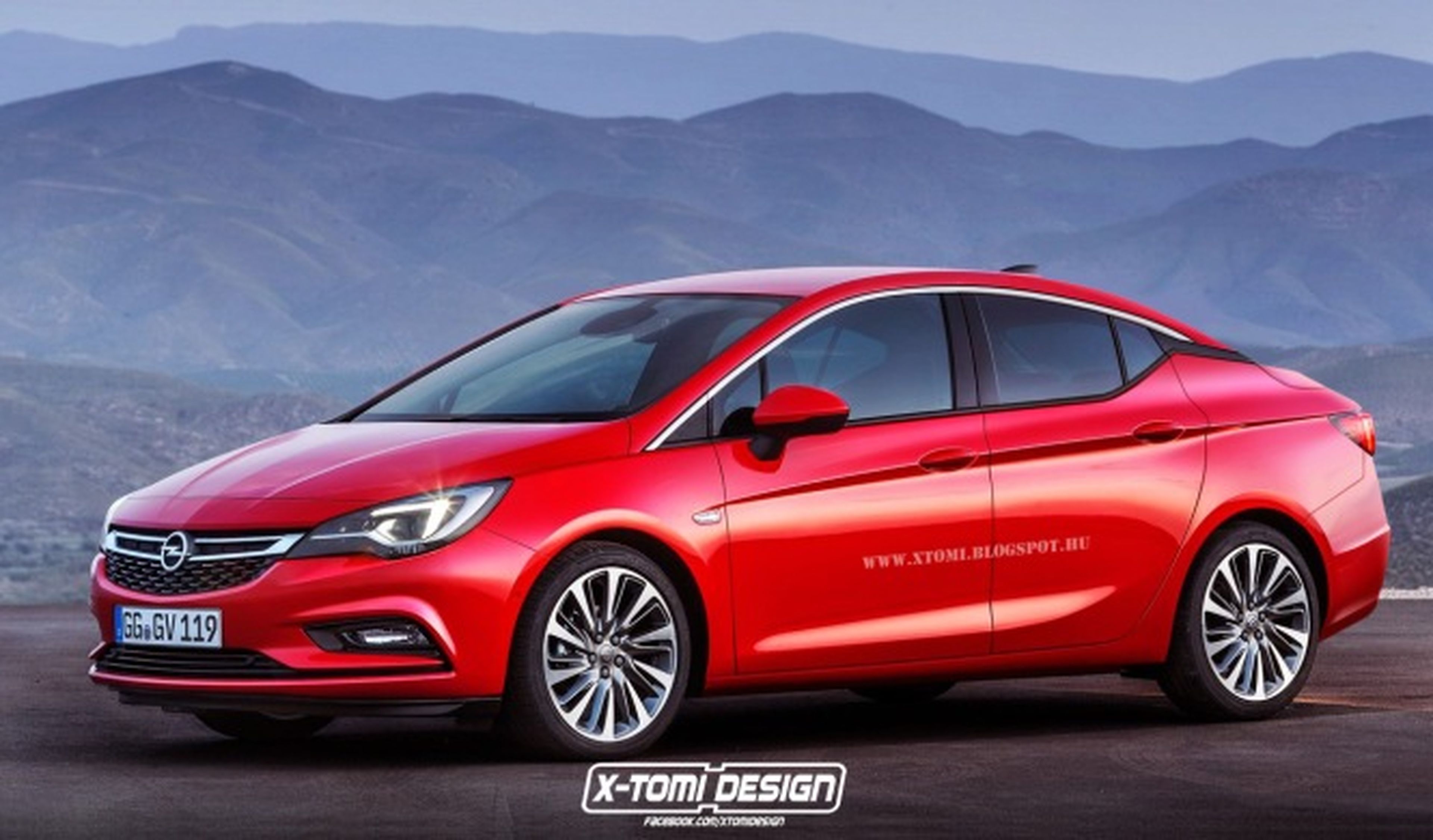 Así sería el Opel Astra Sedán 2016