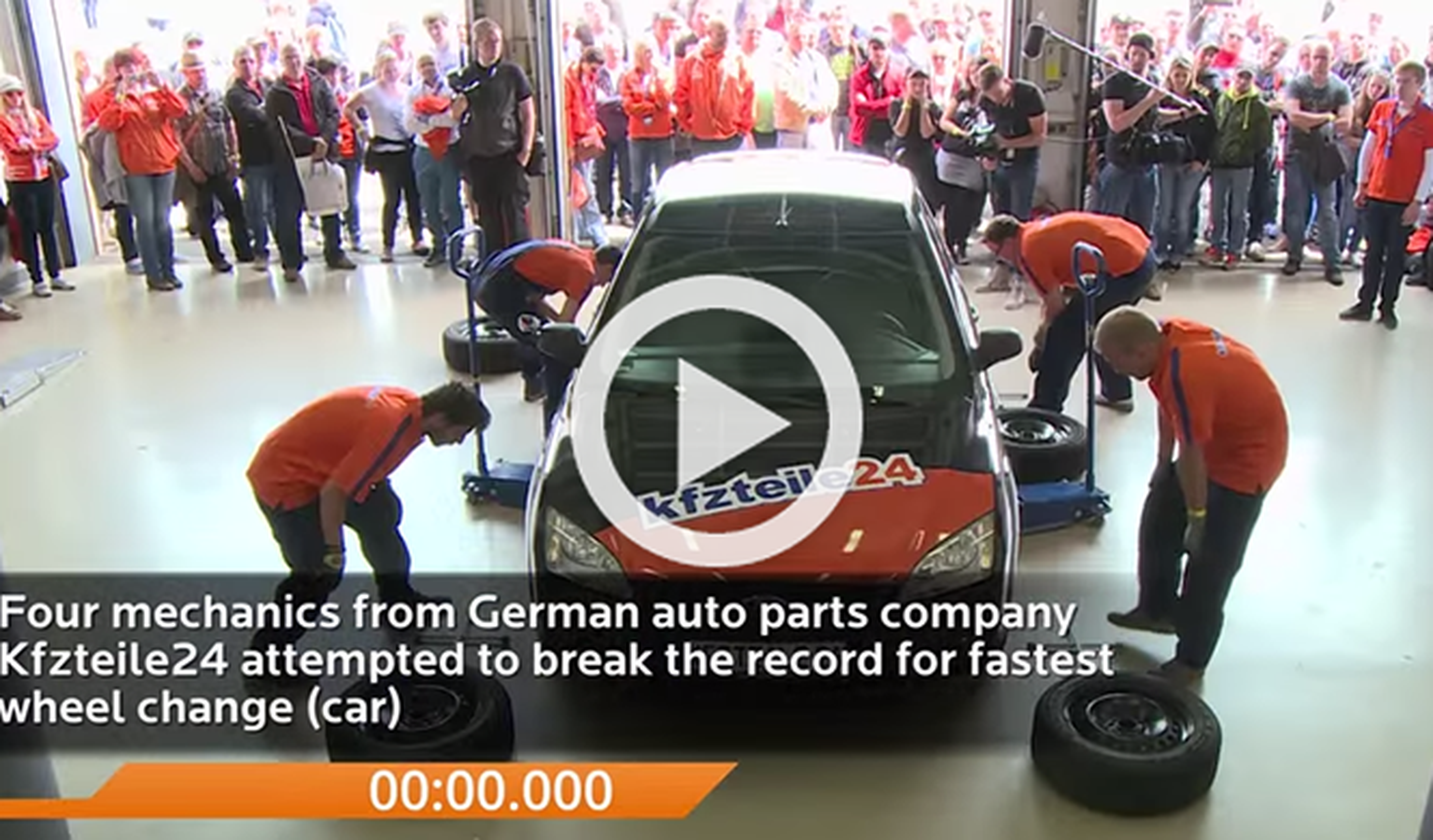 Menos de 1 minuto: el cambio de ruedas más rápido del mundo