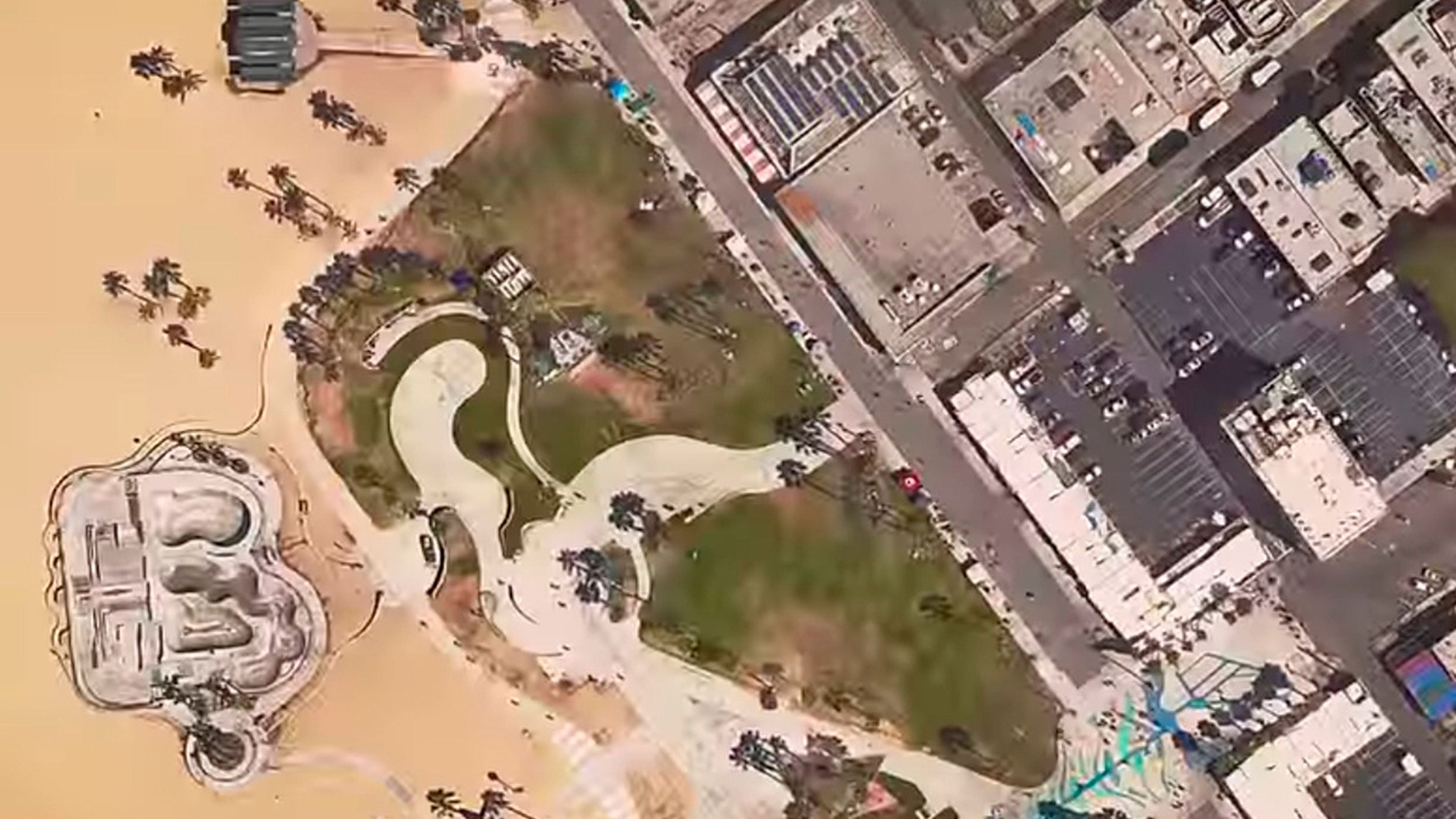 Vespucci Beach y sus alrededores en la recreación de GTA V