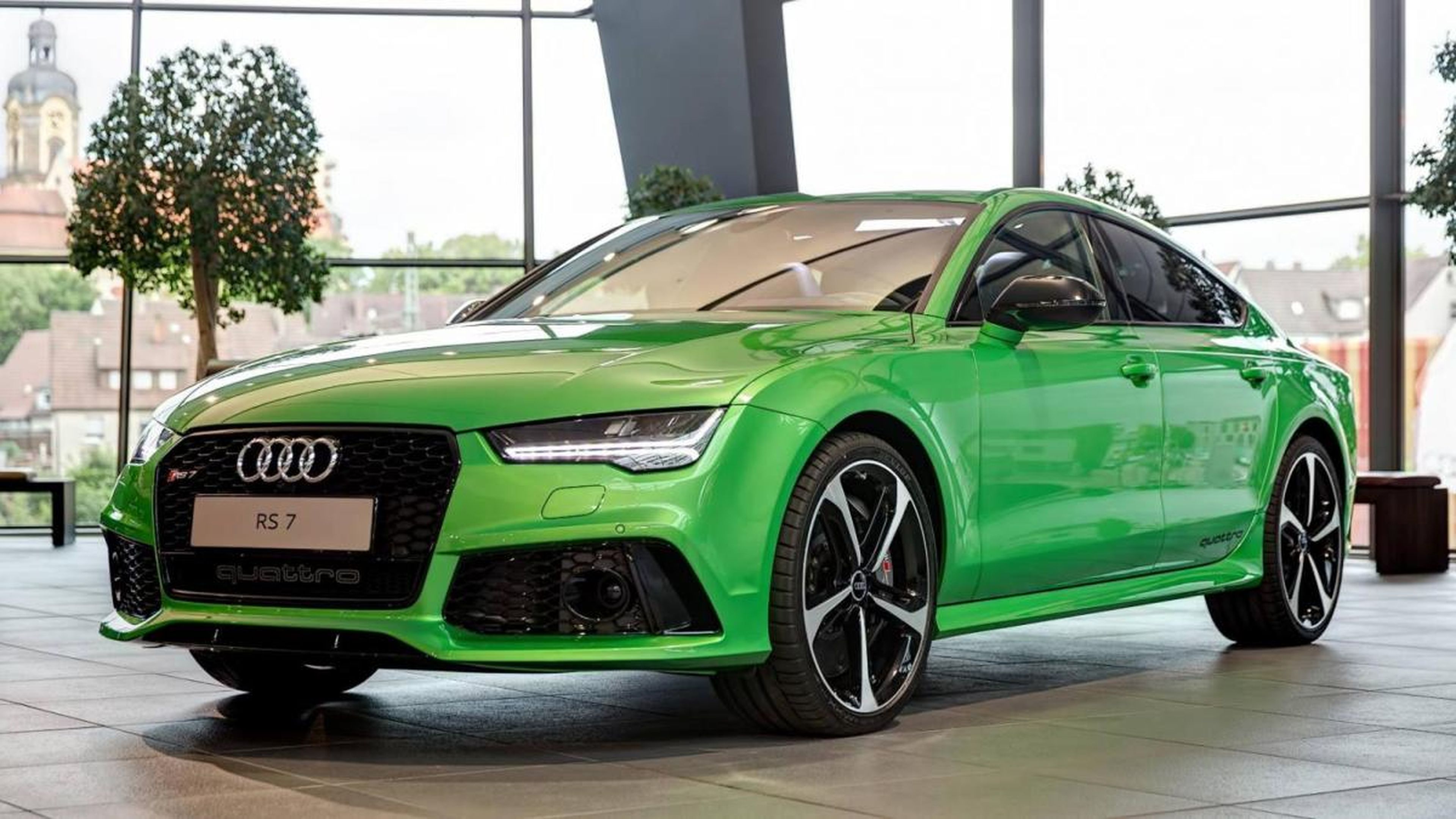 Audi RS7 Sportback Apple Green Metallic frontal