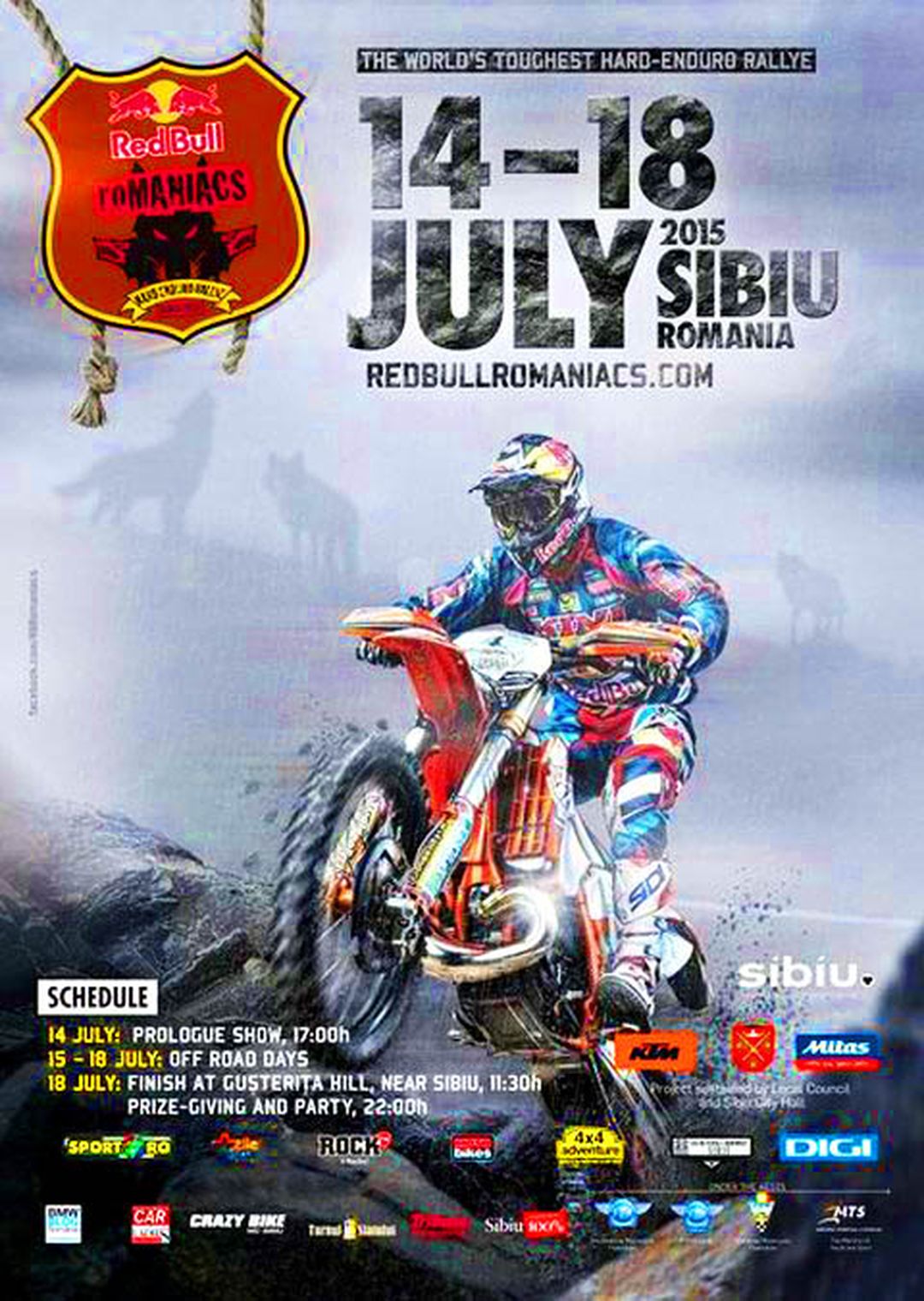 Red Bull Romaniacs enduro poster