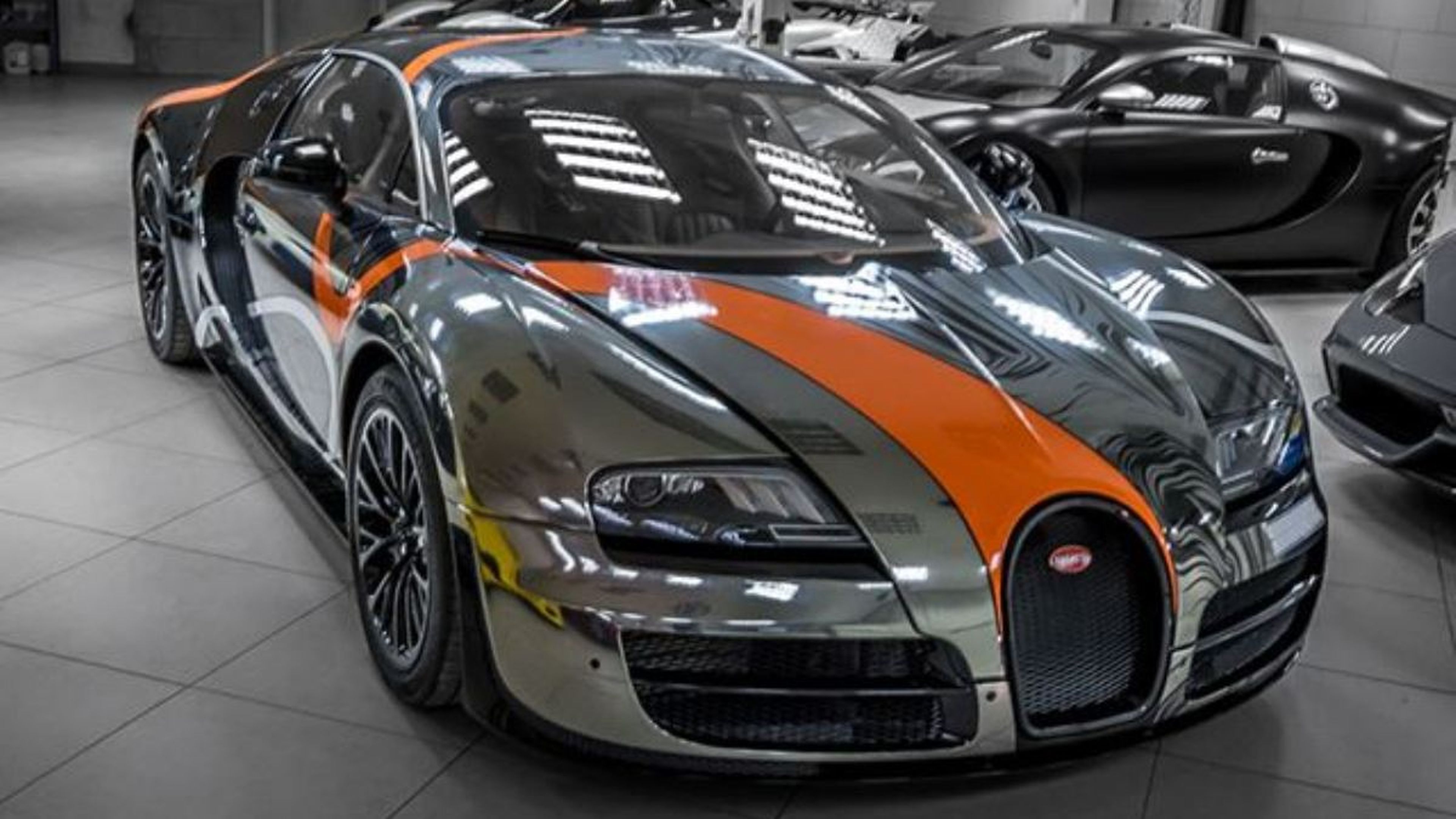 Bugatti Veyron Super Sport Sticker City frontal