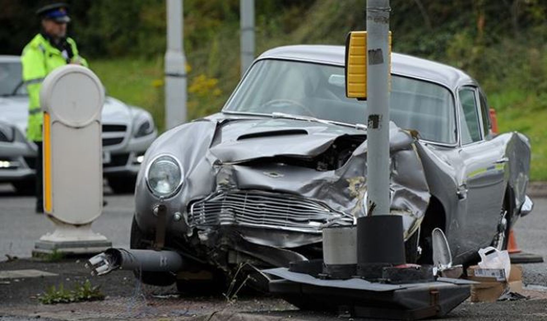Accidente Aston Martin DB5