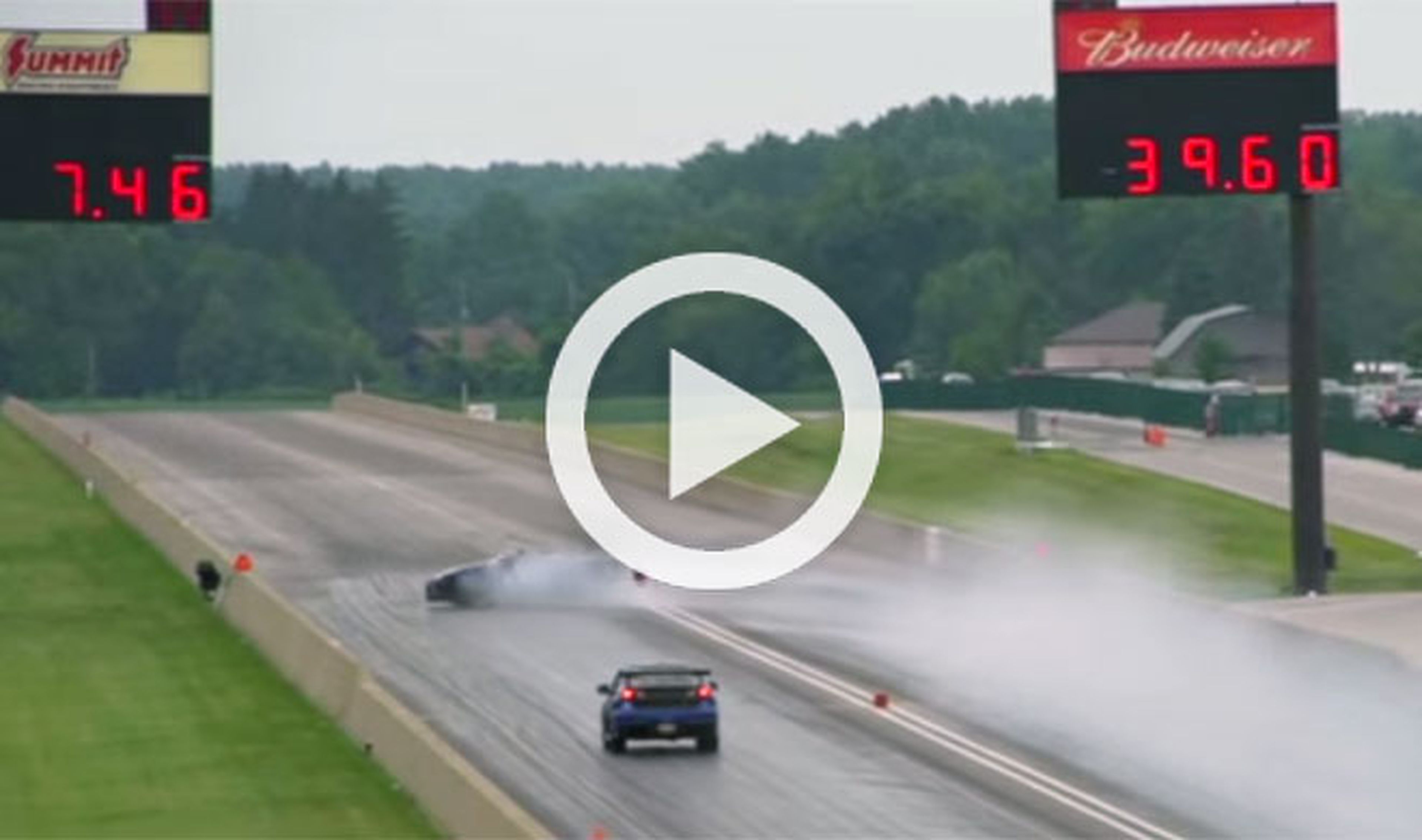 Vídeo: este Nissan GT-R se estrella a los 10 segundos