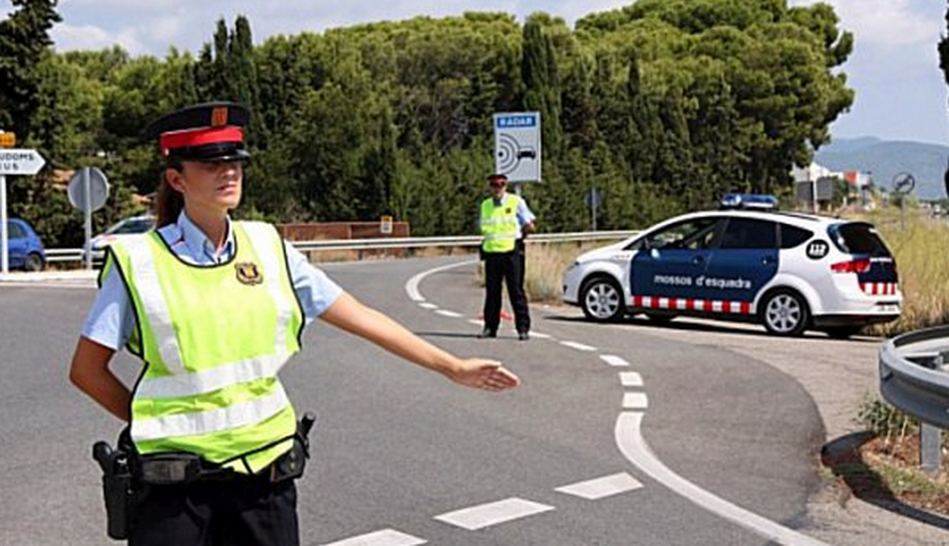 Primeras multas para matrículas de Países Catalanes