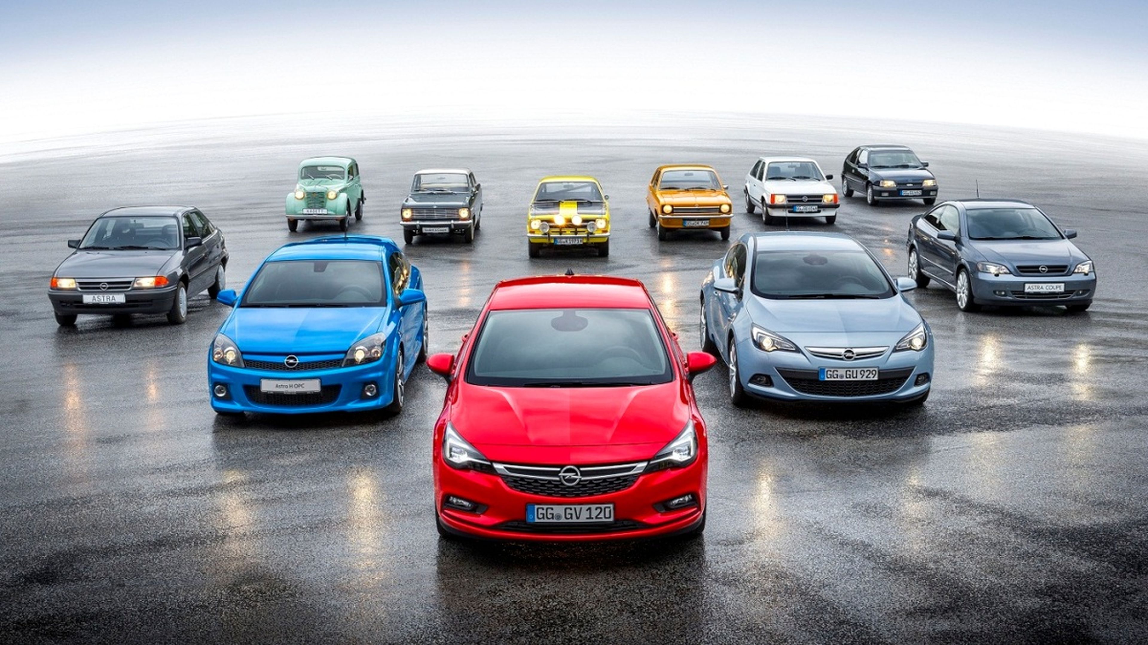 11 generaciones Opel Kadett y Astra