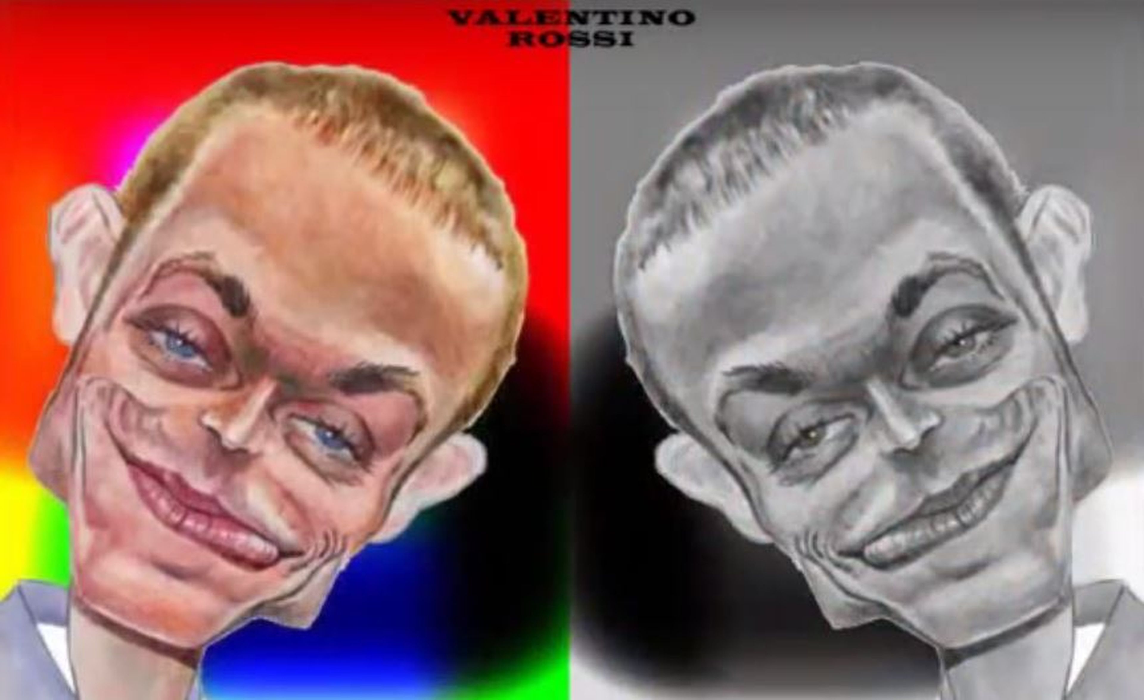 Colección de caricaturas de Valentino Rossi