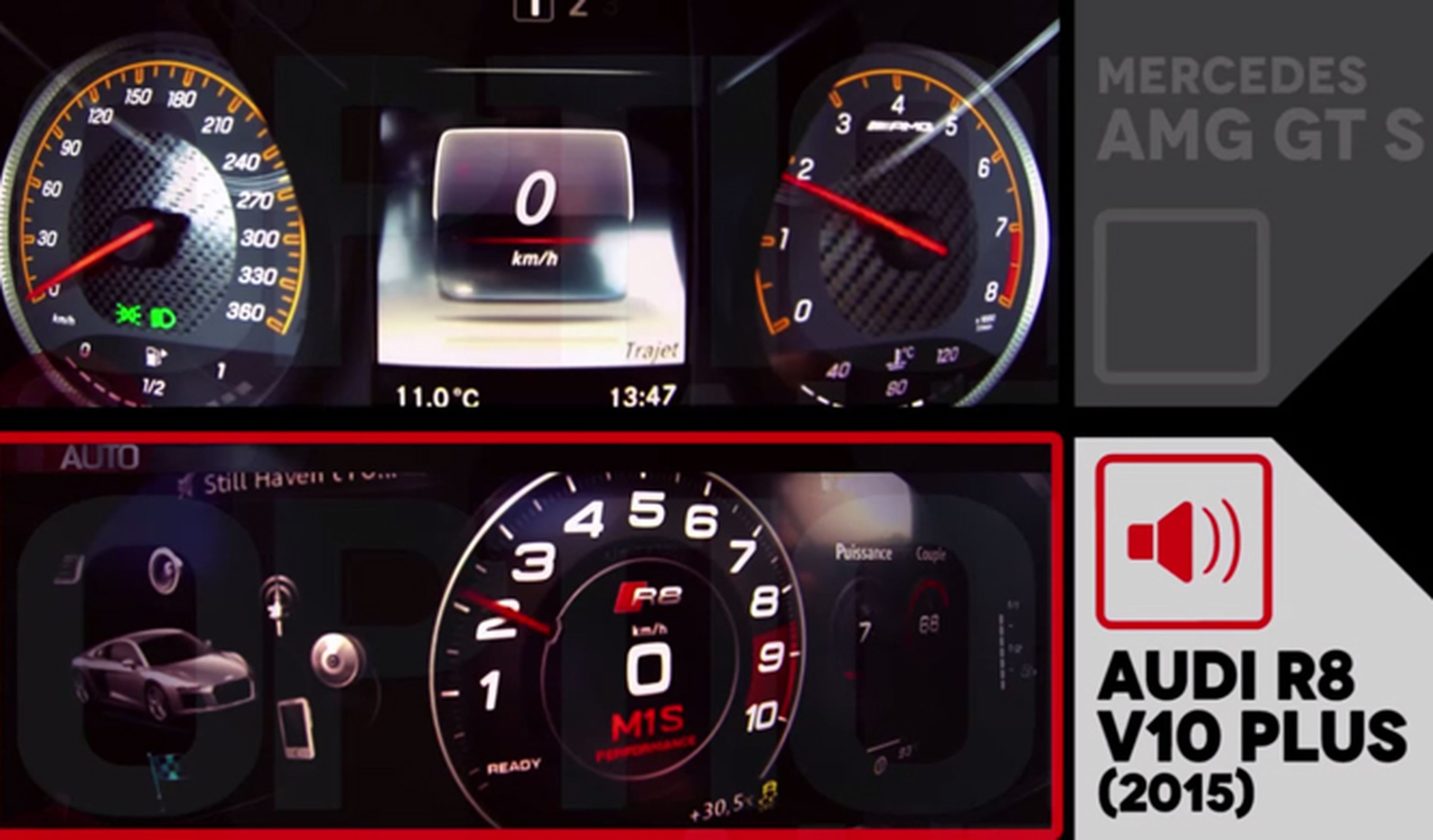 ‘Drag Race’: Audi R8 V10 plus contra Mercedes-AMG GT S