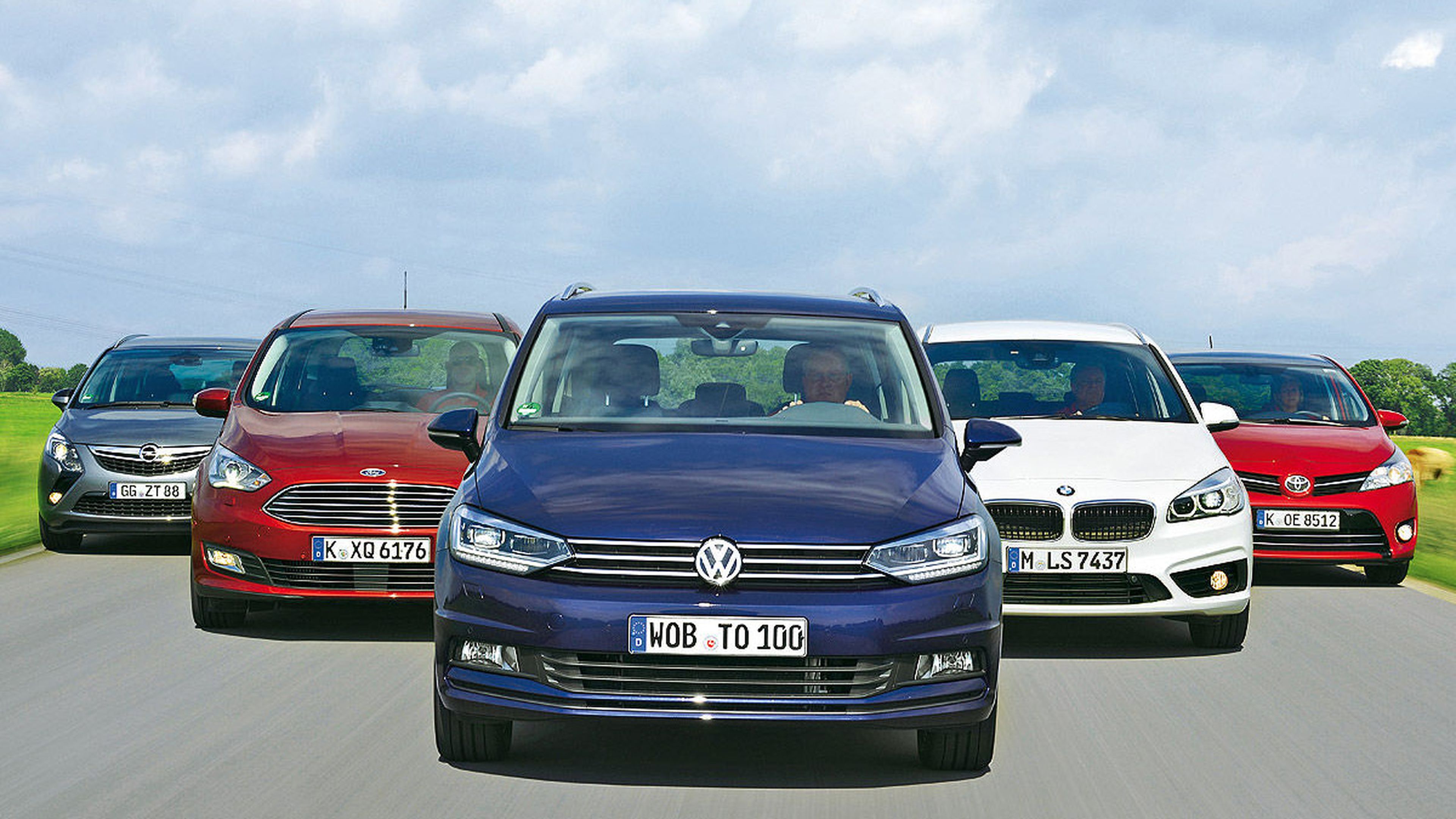 Comparativa: Nuevo Volkswagen Touran contra sus rivales.