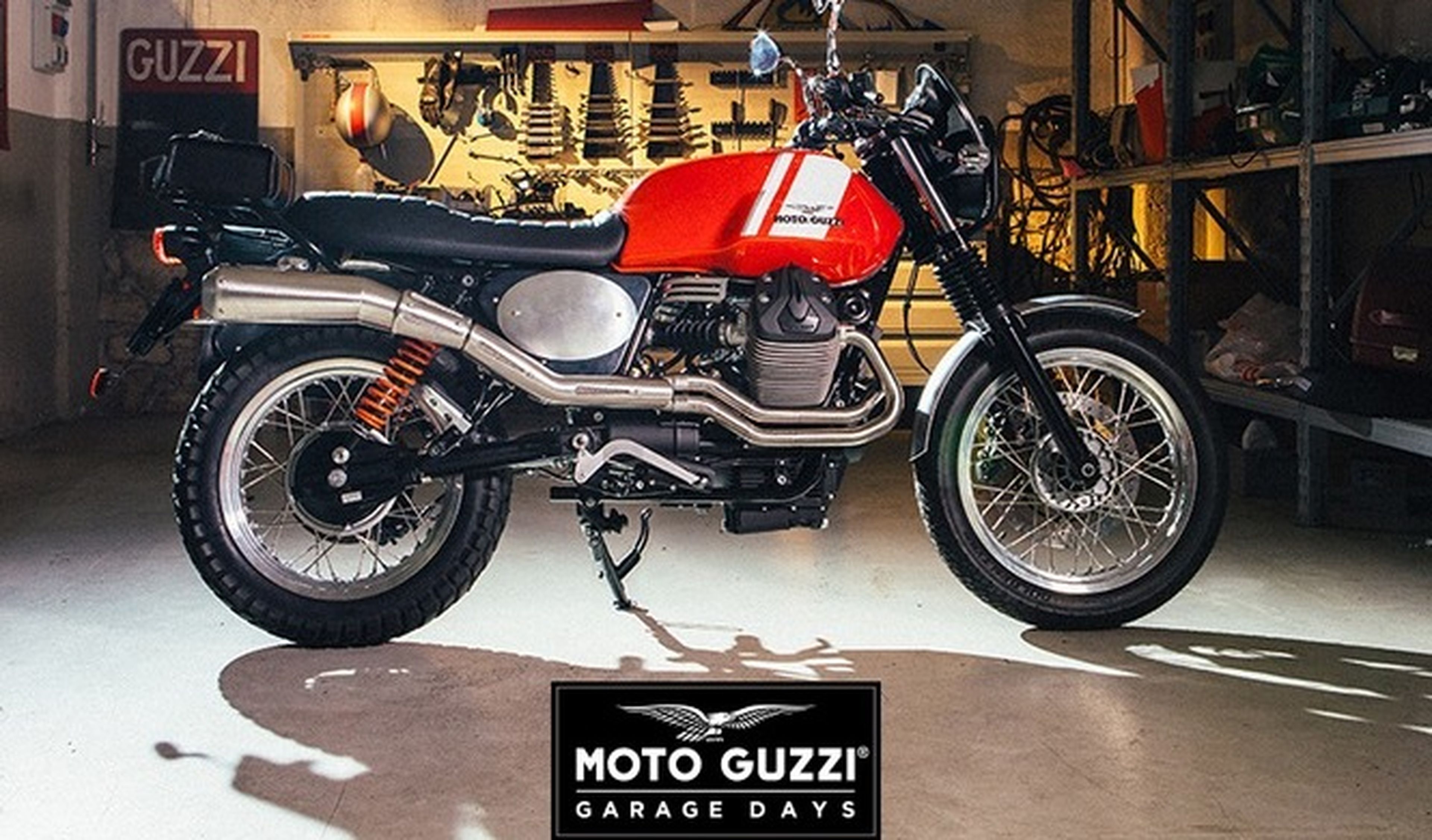 Moto Guzzi V7 II Scrambler en los Garage Days