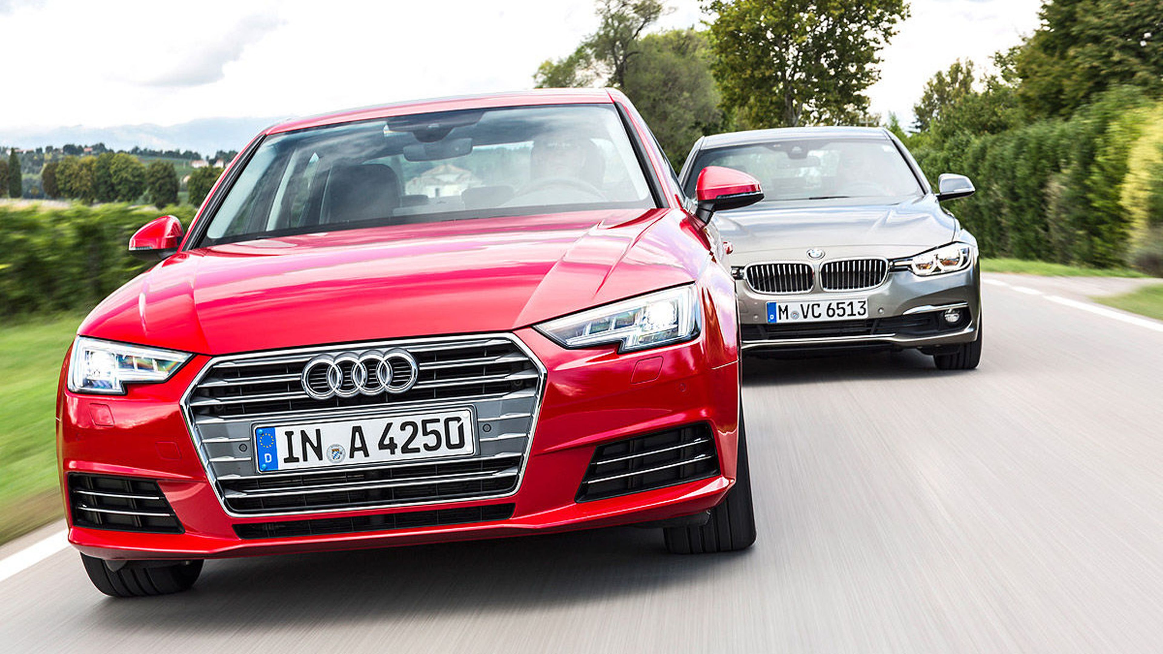 Primer cara a cara: nuevo Audi A4 vs nuevo BMW Serie3
