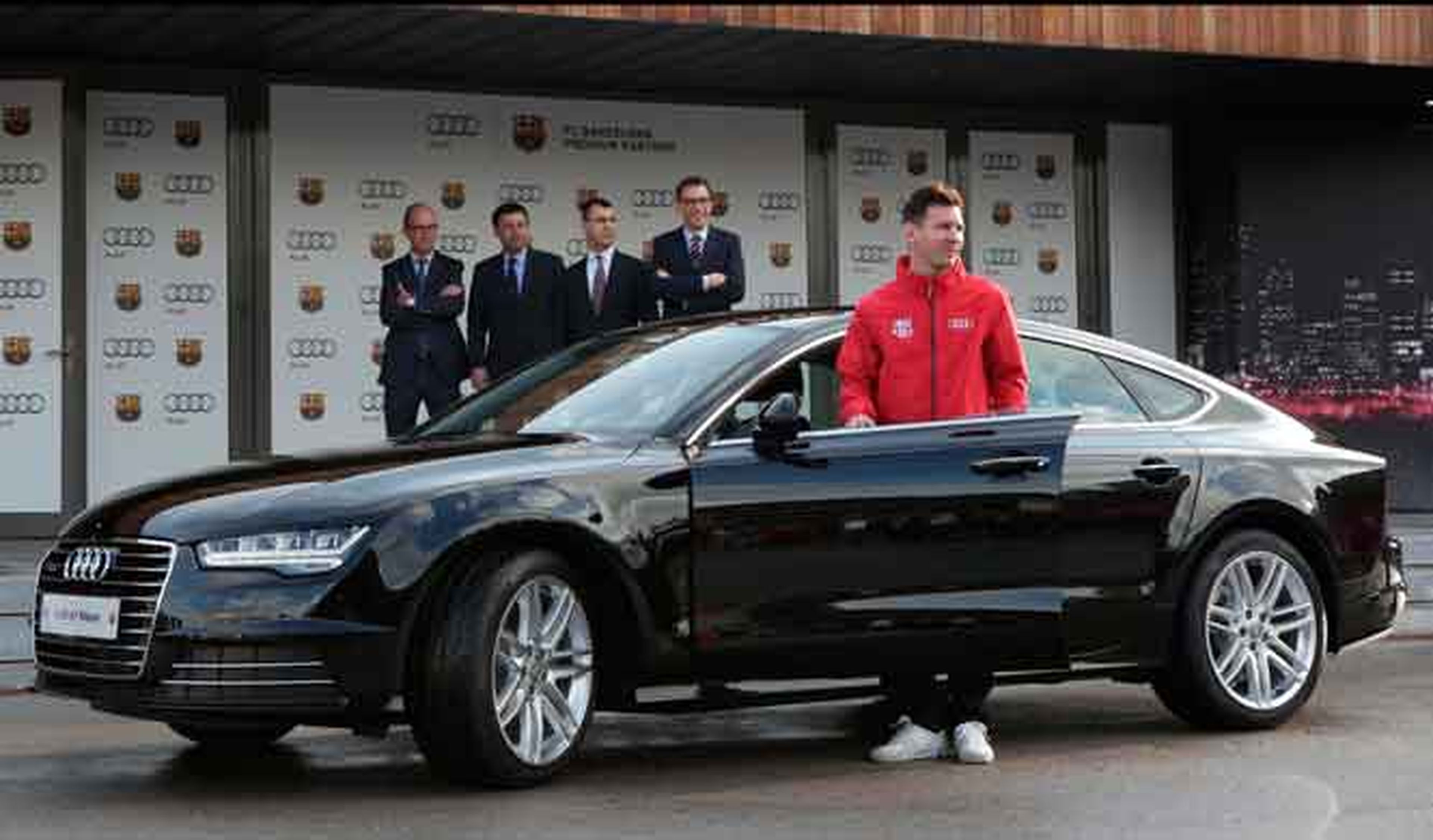 Messi entrega coches Audi 2017