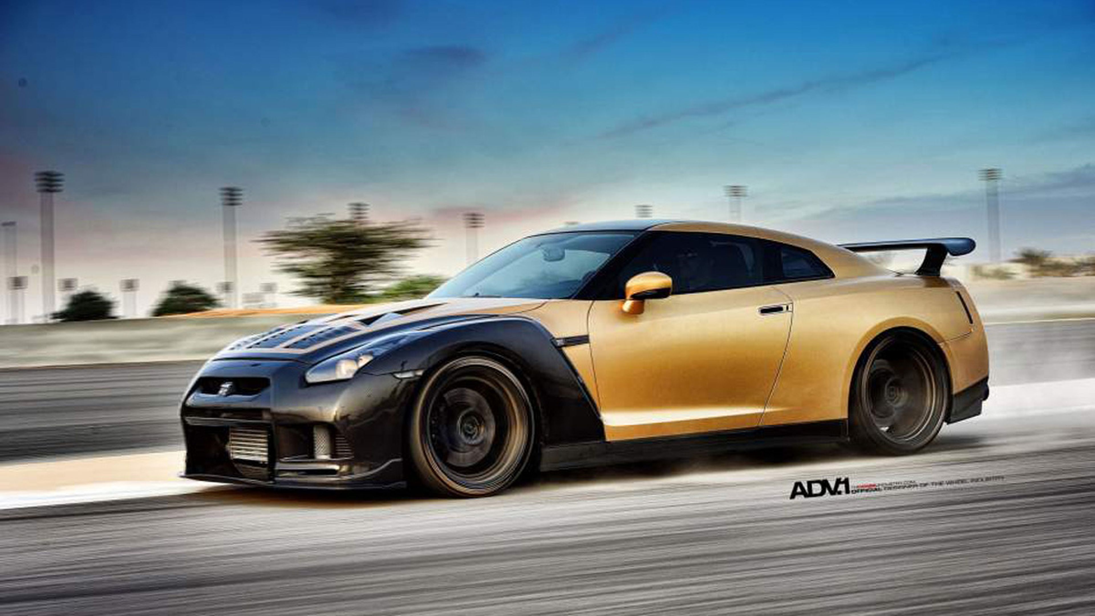 Nissan GT-R ADV-1 dorado AMS