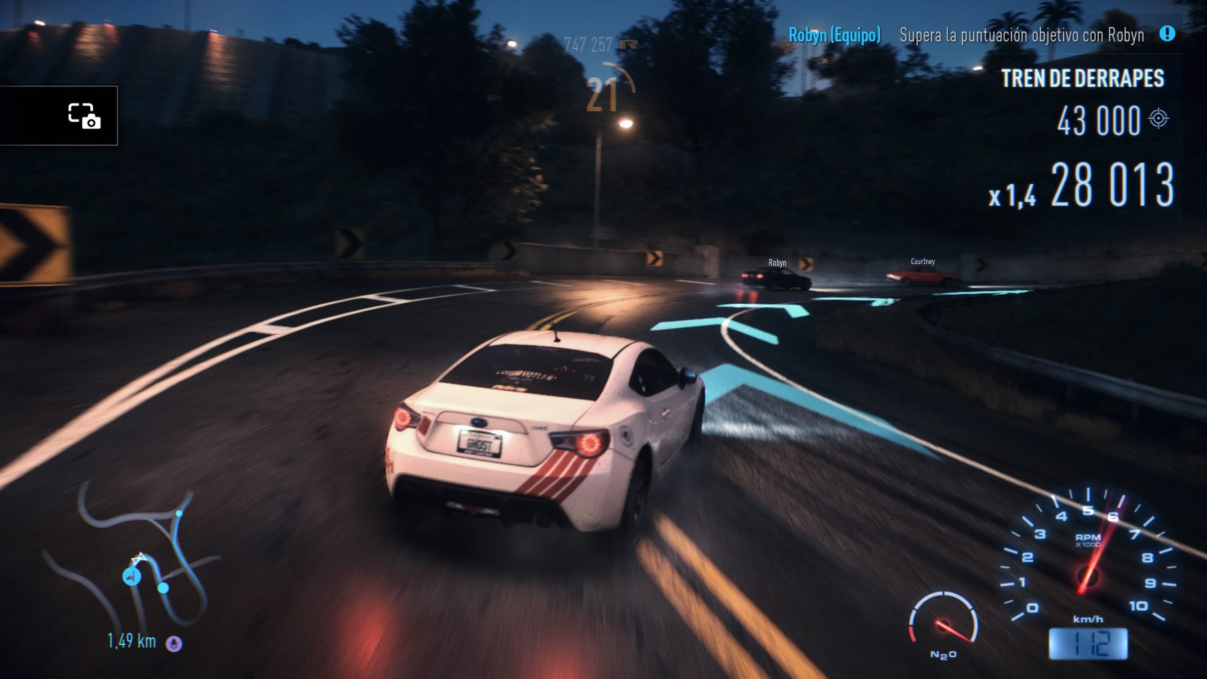 Los 5 iconos, y su modos de conducción, en Need for Speed