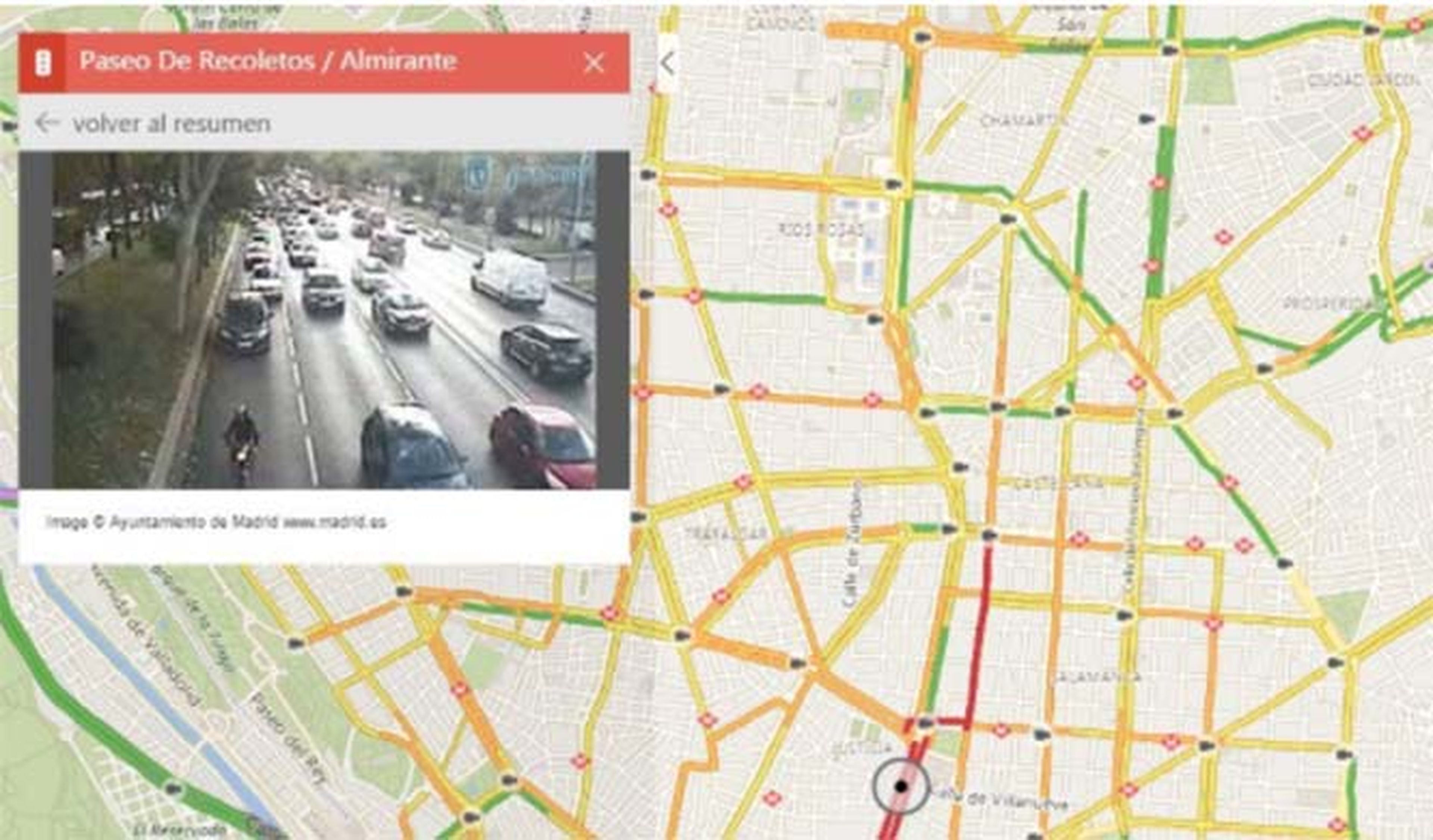 Los mapas de Bing muestran imágenes en directo del tráfico