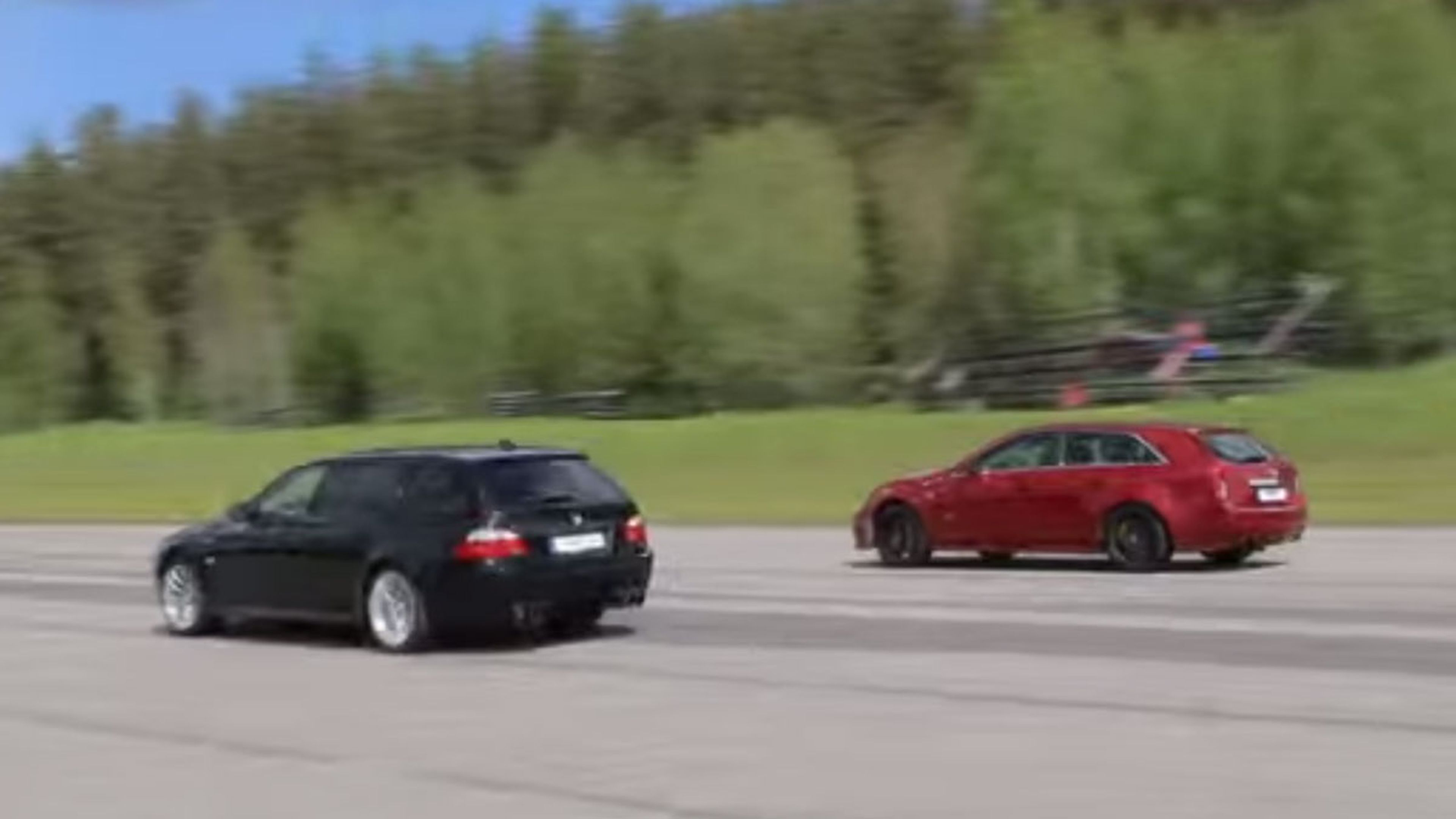 Duelo entre familiares rabiosos: BMW M5 'vs' Cadillac CTS-V