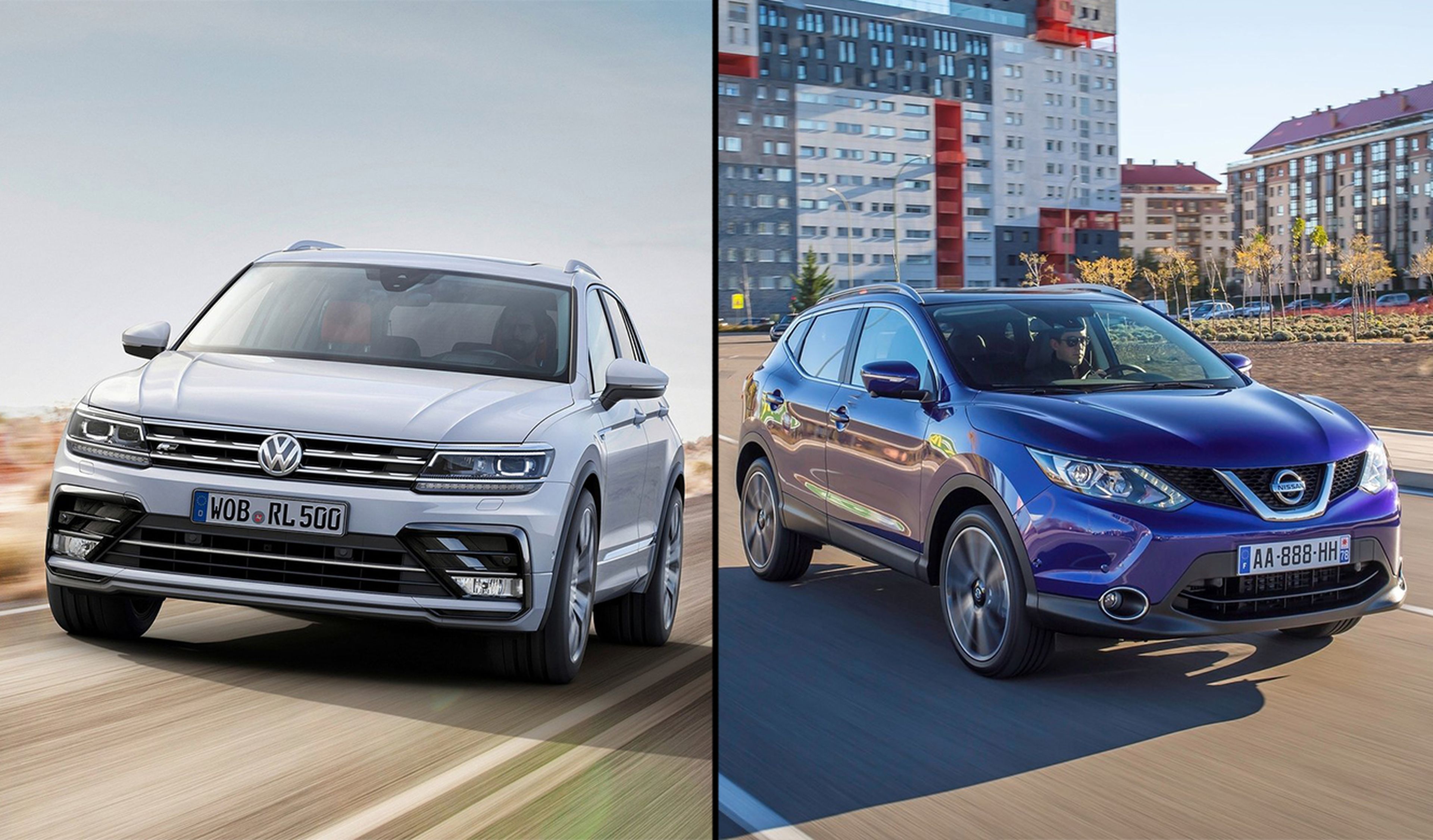 ¿Cuál es mejor, el Nissan Qashqai o el Volkswagen Tiguan?