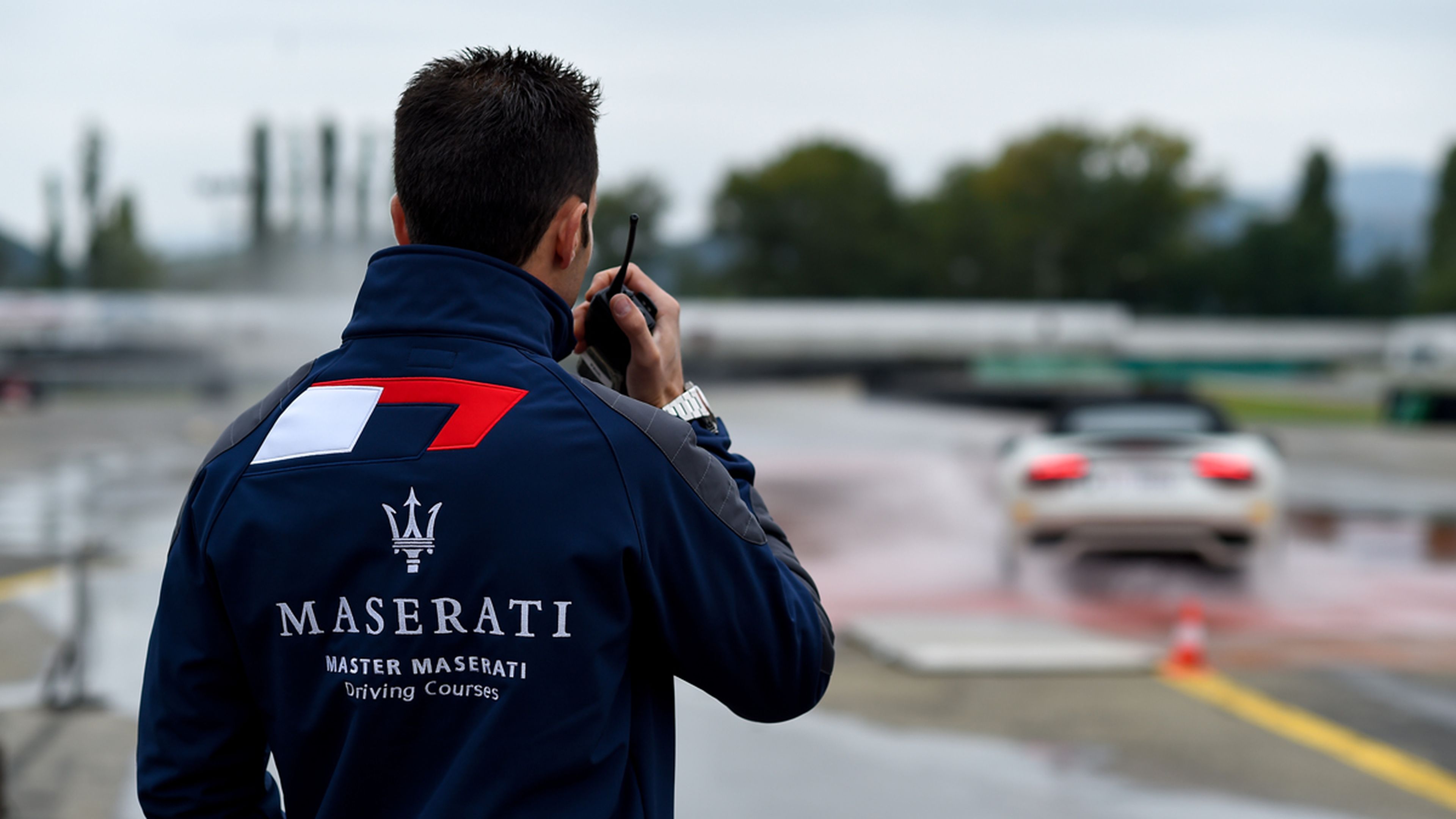 instructores del curso de conducción de Maserati