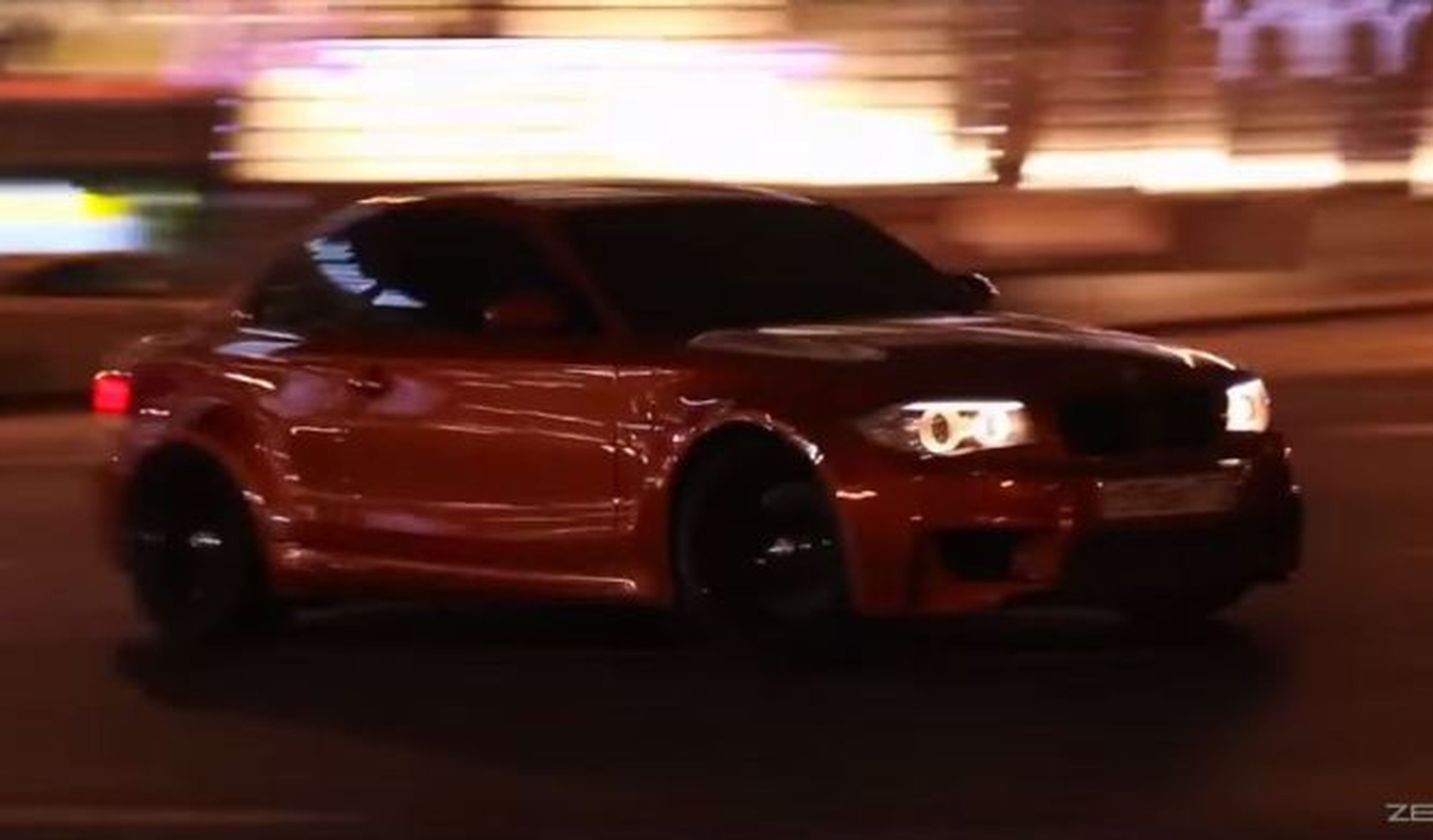 Drifting clandestino del BMW 1M Coupé en Rusia