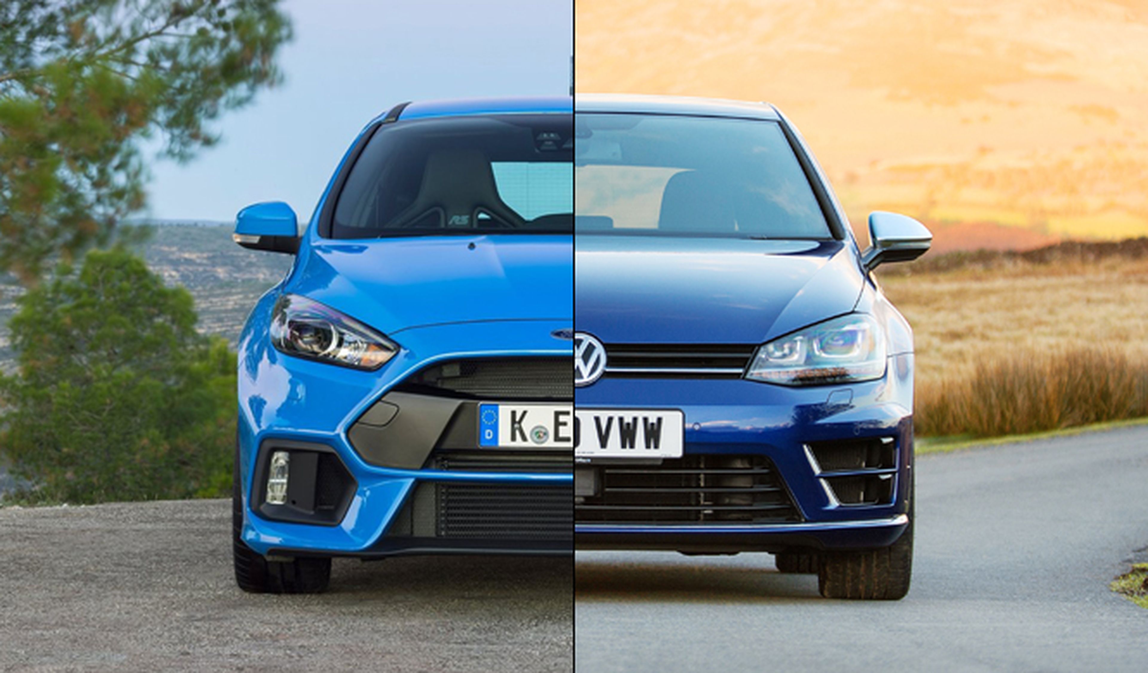 ¿Cuál es mejor, el Ford Focus RS o el Volkswagen Golf R?