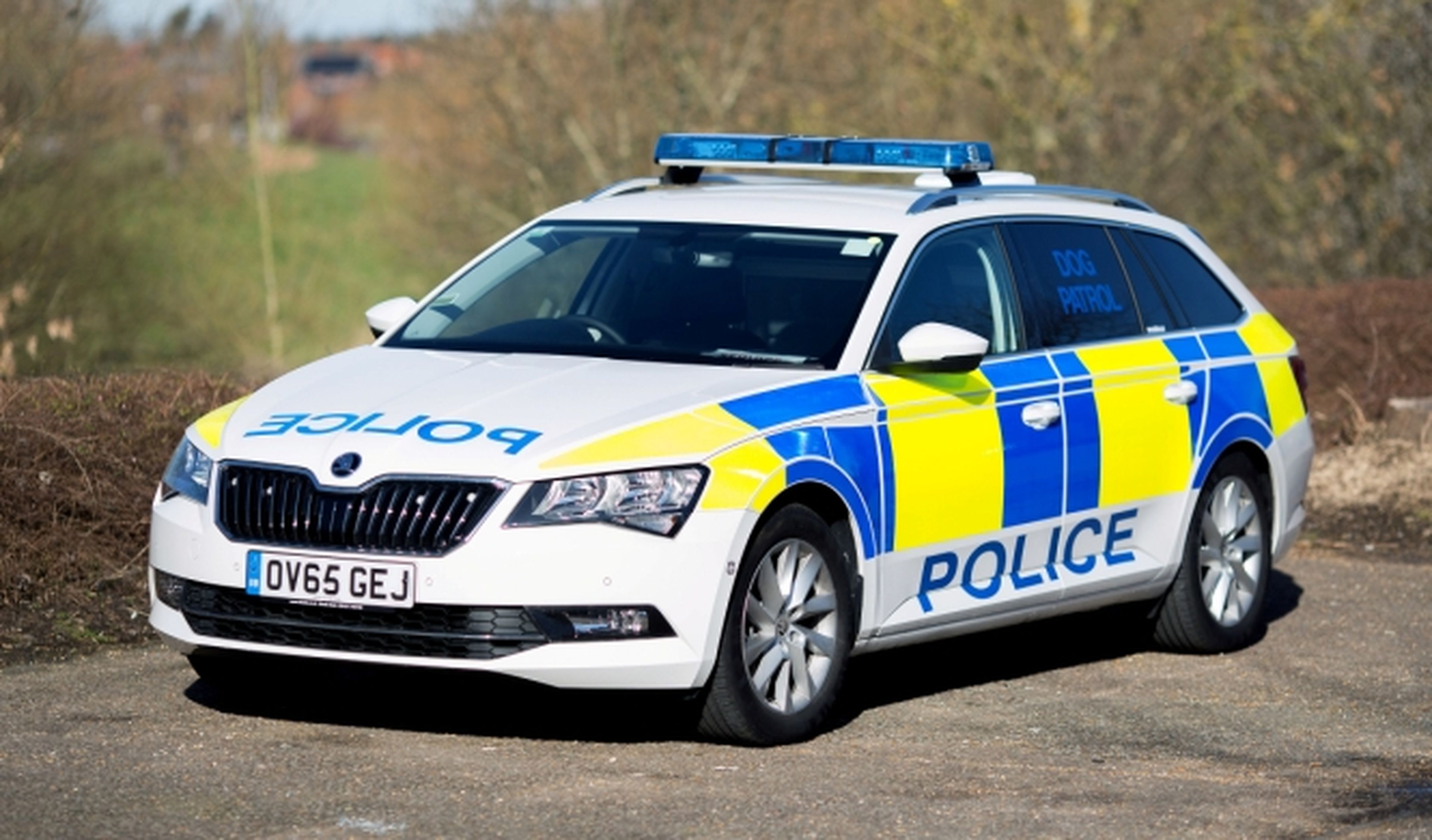 El nuevo coche de la unidad canina de la Policía británica