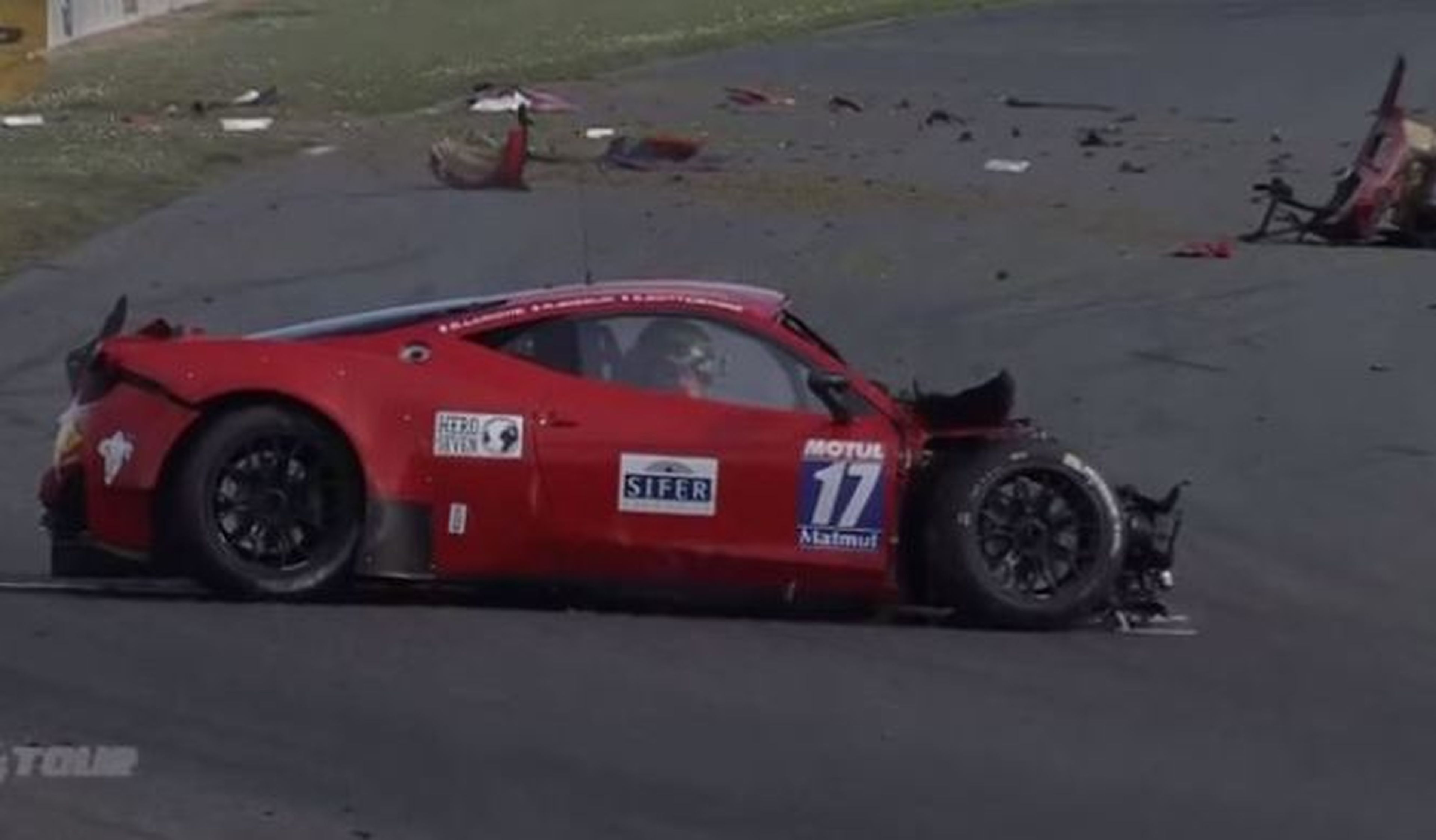 Vídeo: terrible accidente de un Ferrari 458 GT3