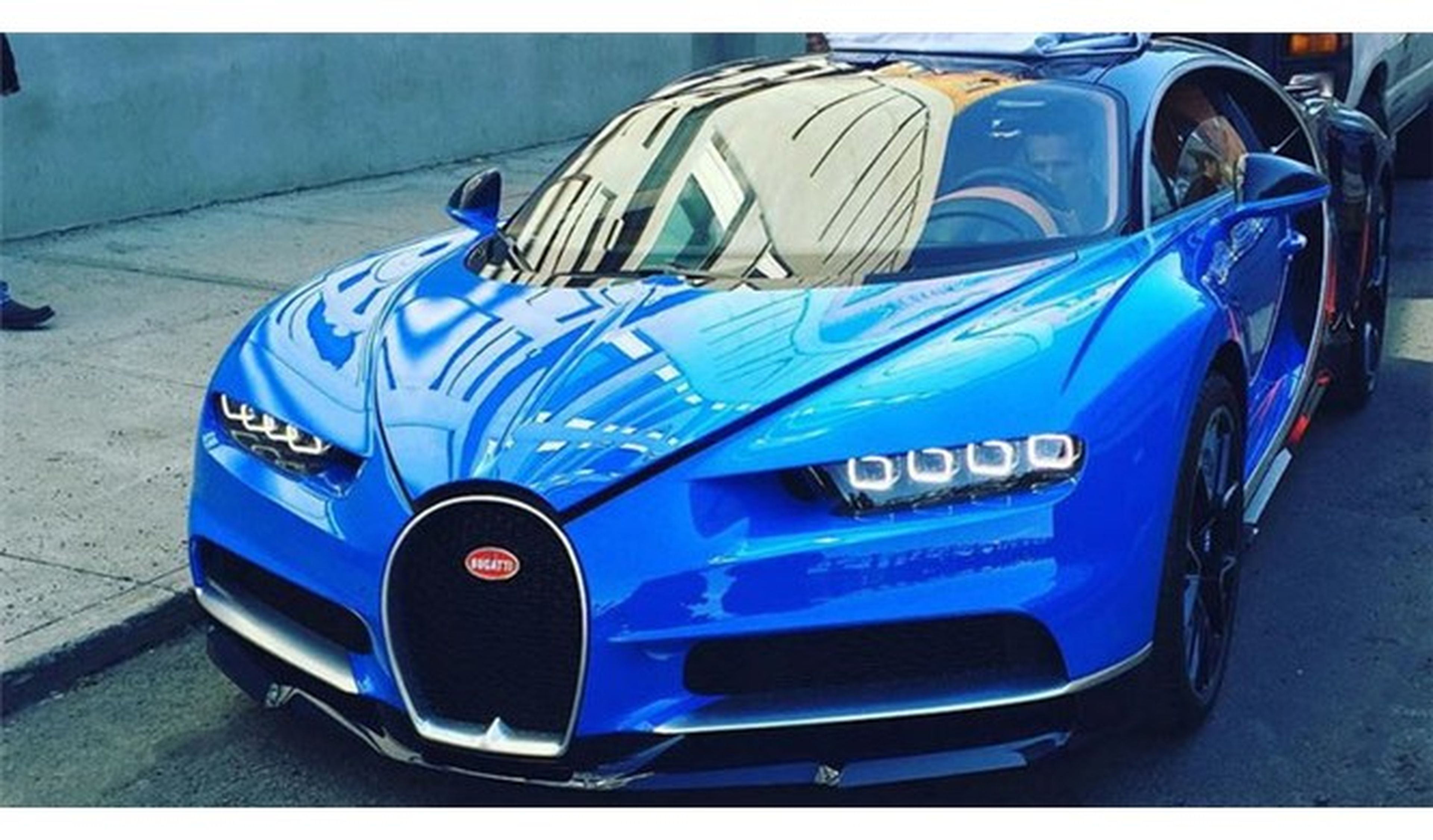 El nuevo Bugatti Chiron ha ido fotografiado en Nueva York