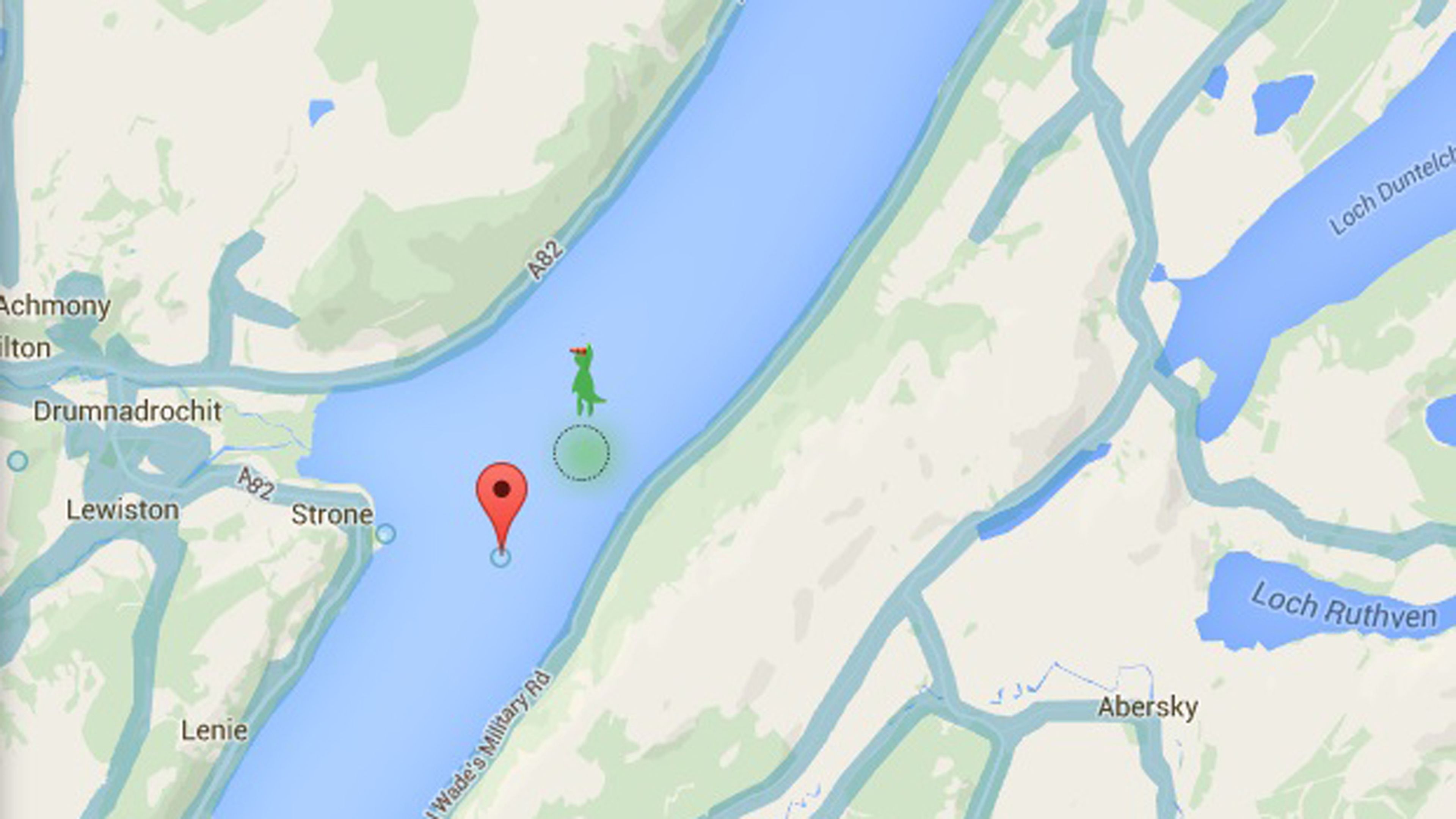 Google Maps: ¿qué pasa si buscas al monstruo del Lago Ness?