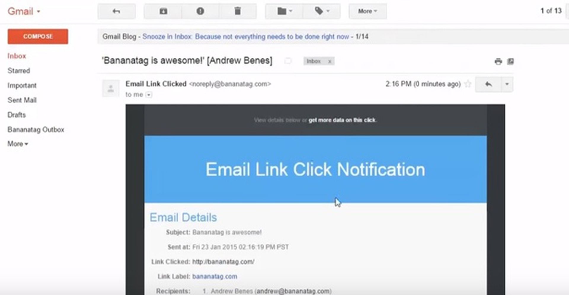 primer truco gmail destinatario leído correo