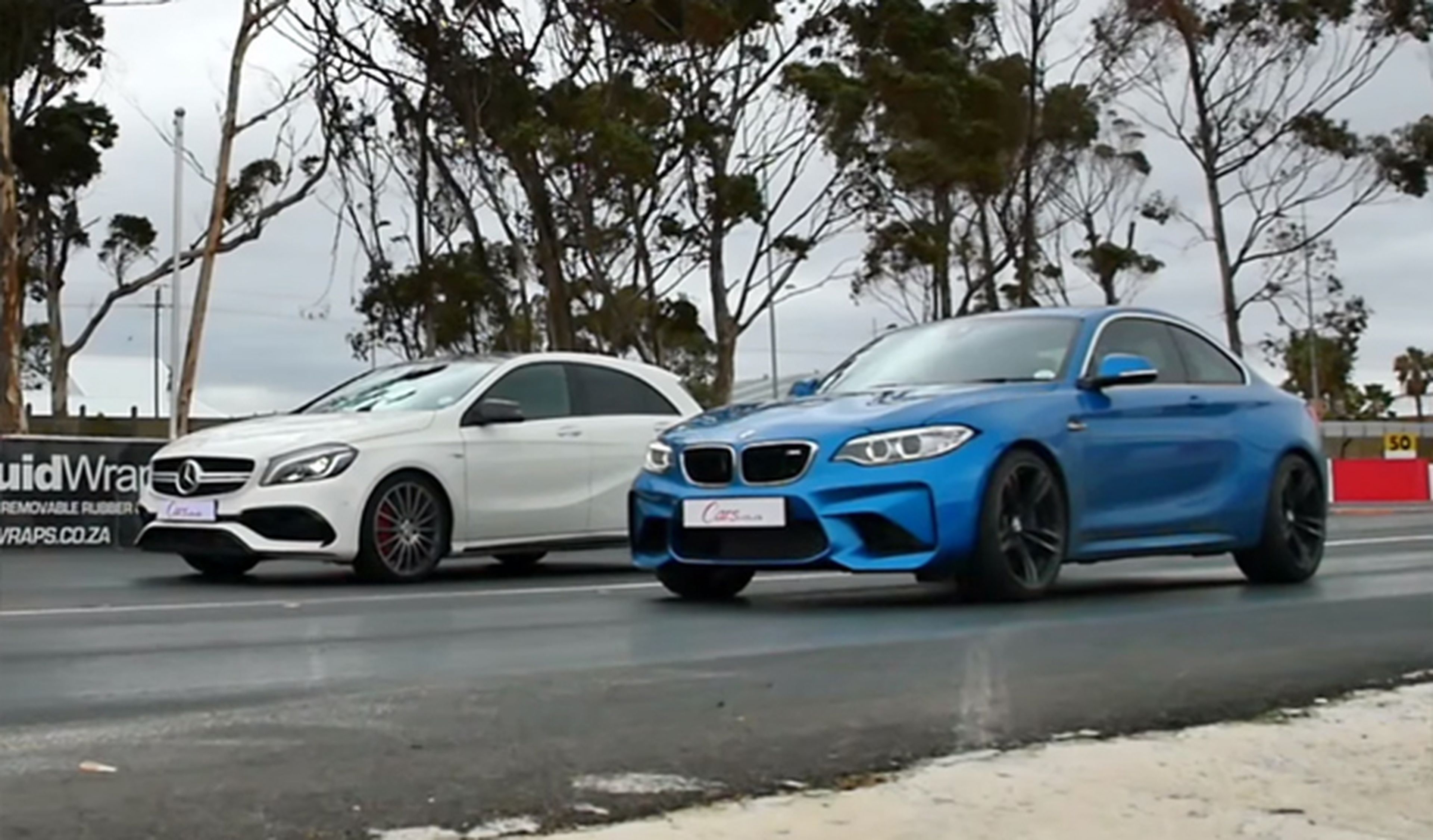 Drag race: BMW M2 Coupé contra Mercedes-AMG A45