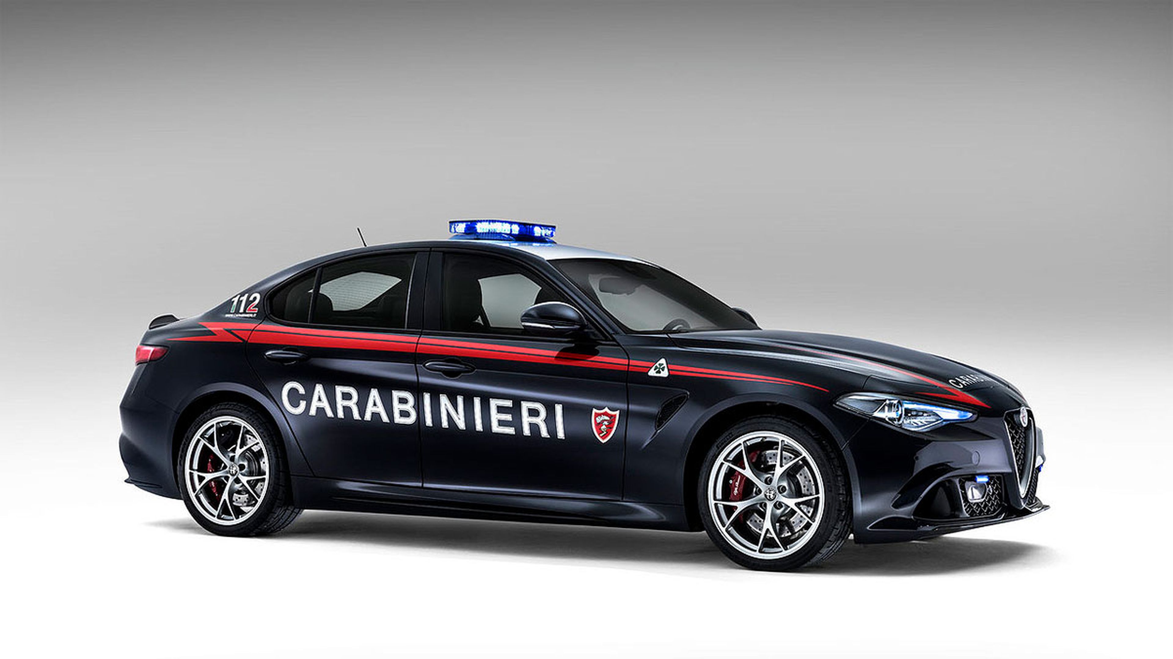 El Alfa Romeo Giulia QV de los carabinieri, en fotos