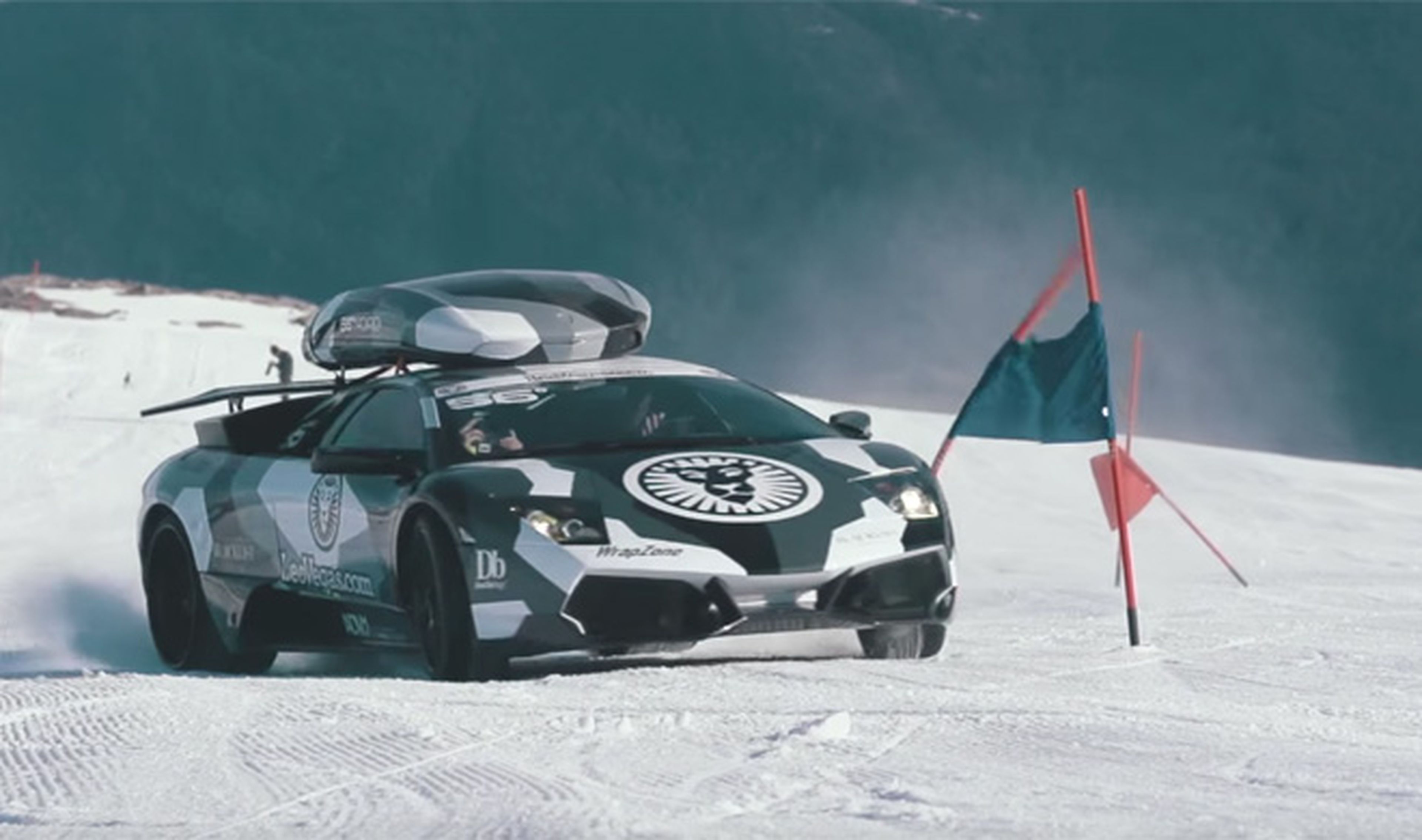 A este Lamborghini le encanta esquiar