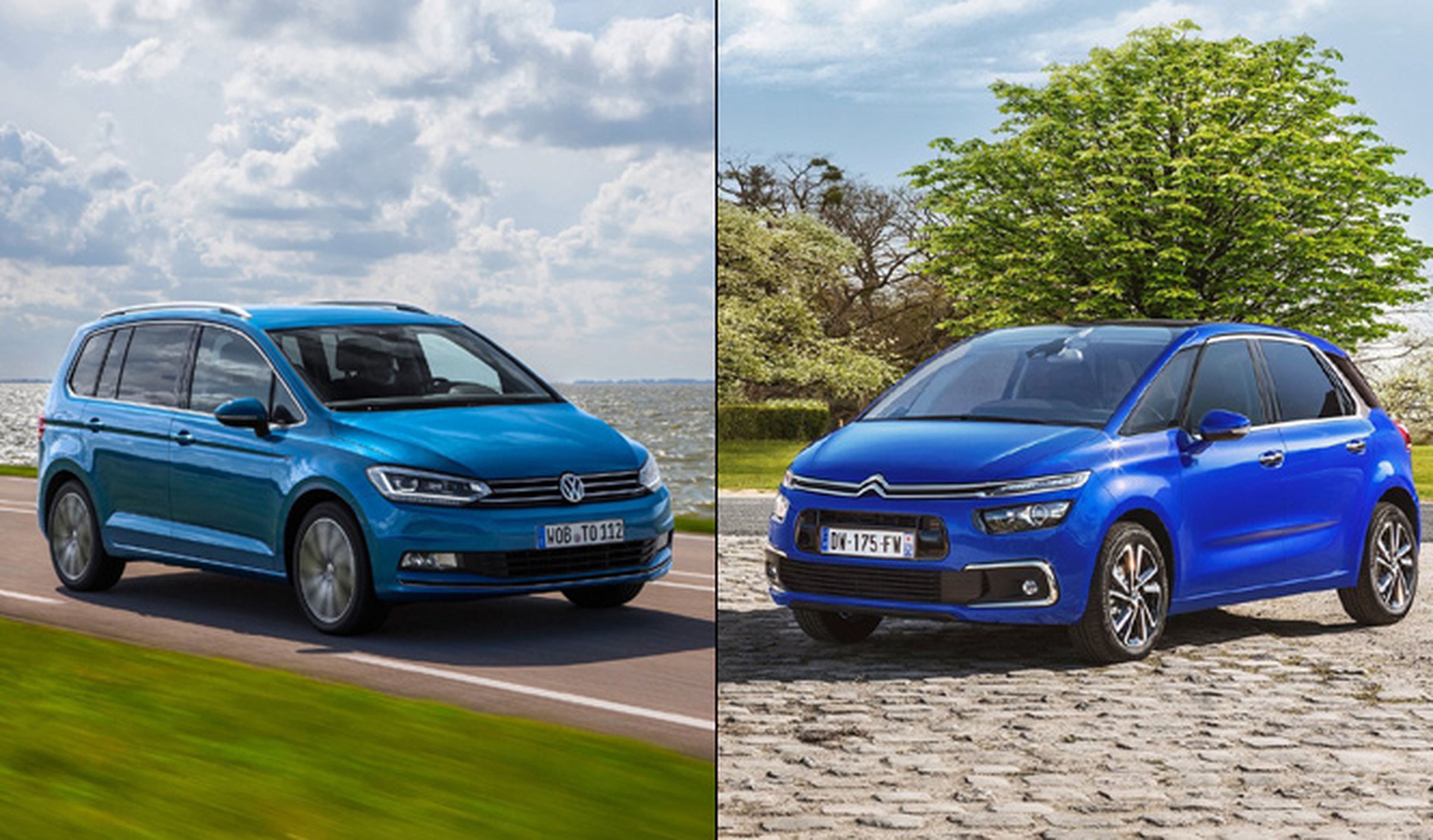 ¿Cuál es mejor, Citroën C4 Picasso 2016 o VW Touran?